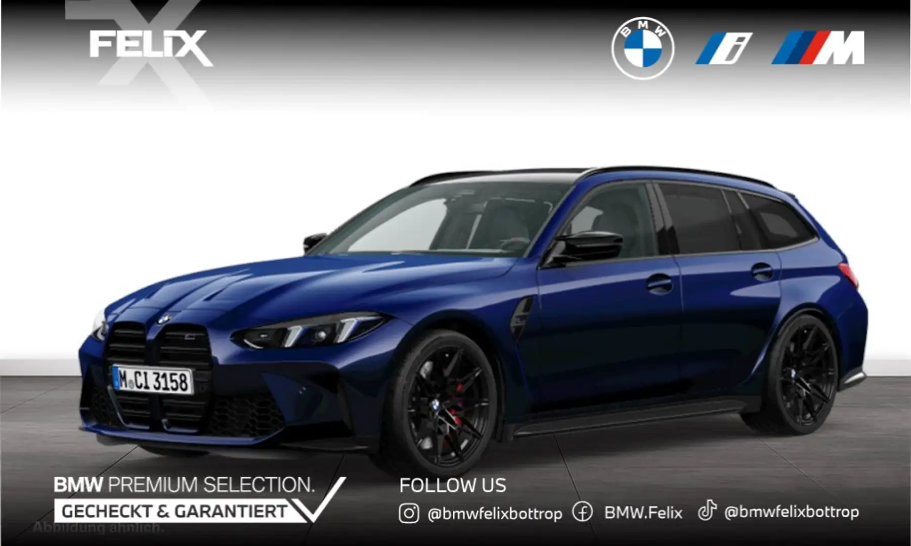 BMW M3 Touring Competition M xDrive+FACELIFT/LCI+HARMAN/K Blau - 1