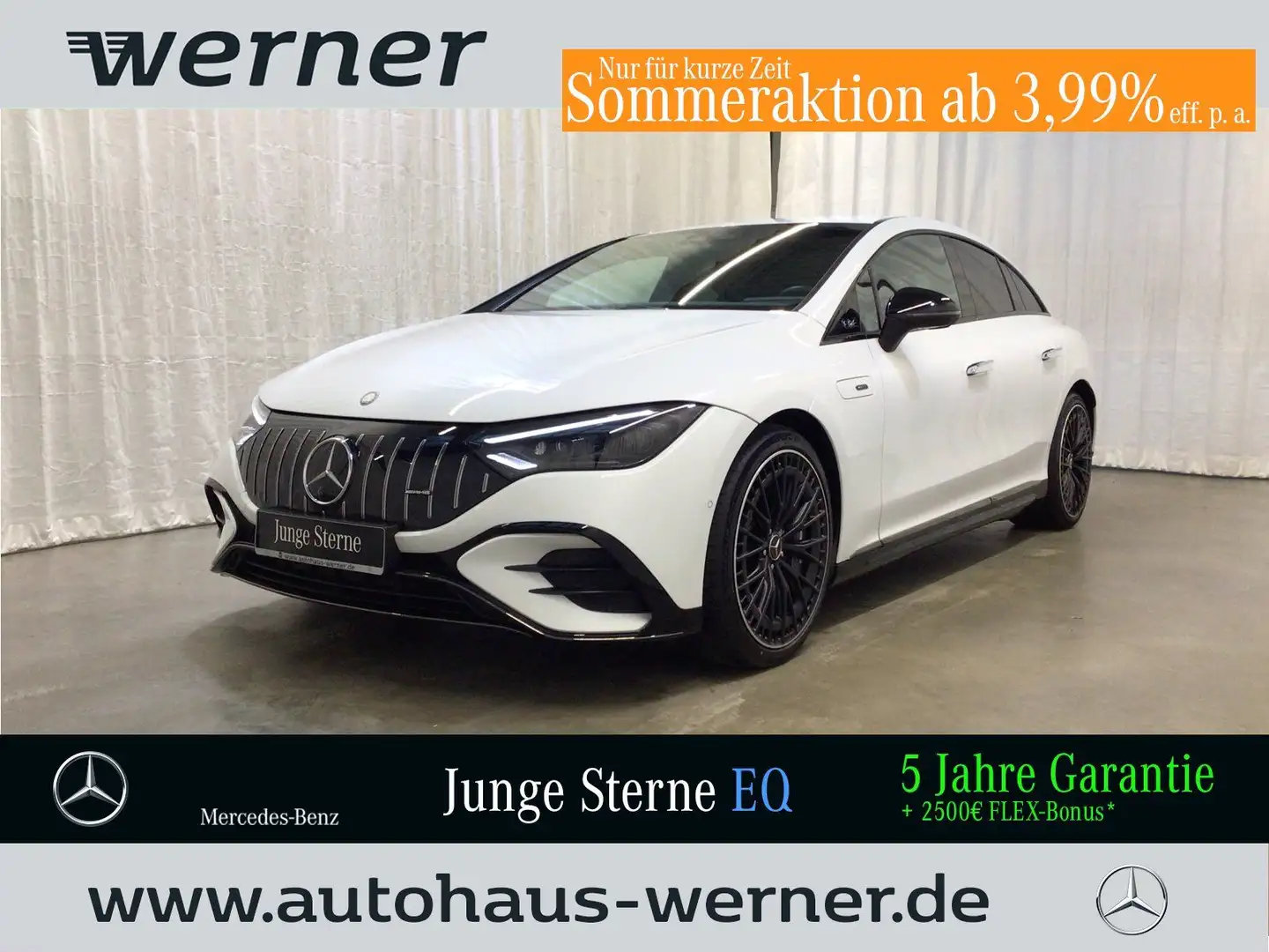 Mercedes-Benz EQE 43 4M AMG-NIGHT"21 PREMIUM AHK 360° FAP BURM Blanc - 1