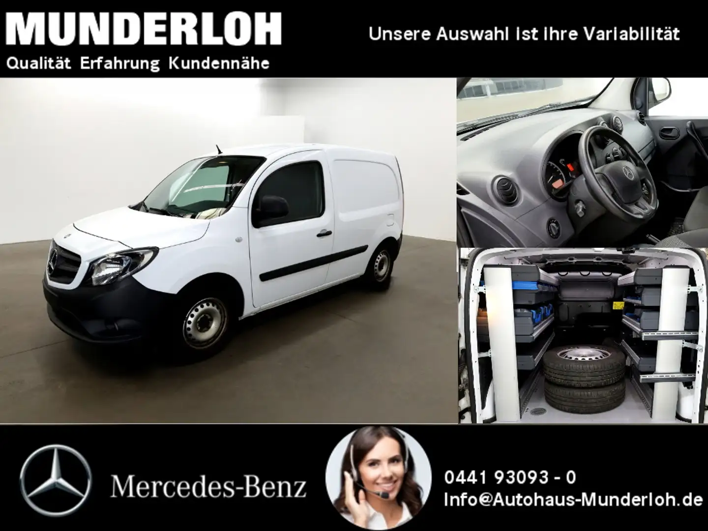 Mercedes-Benz Citan 111 CDI Kasten Lang REGALAUSBAU*WERKSTATT Bianco - 1