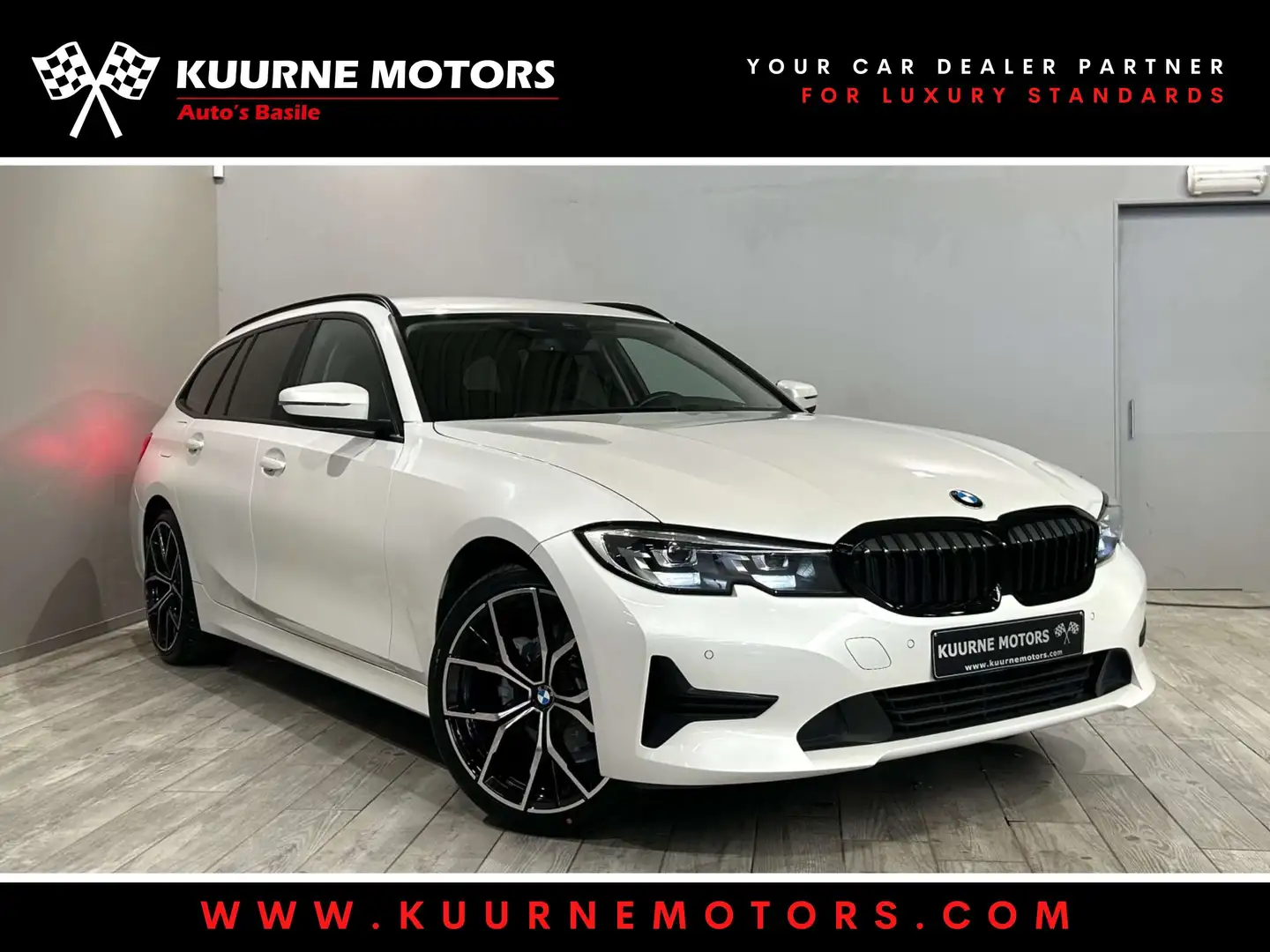 BMW 318 iA Touring Alu19\/Led/Leder/Gps/Pdc *1j garantie* Blanc - 1