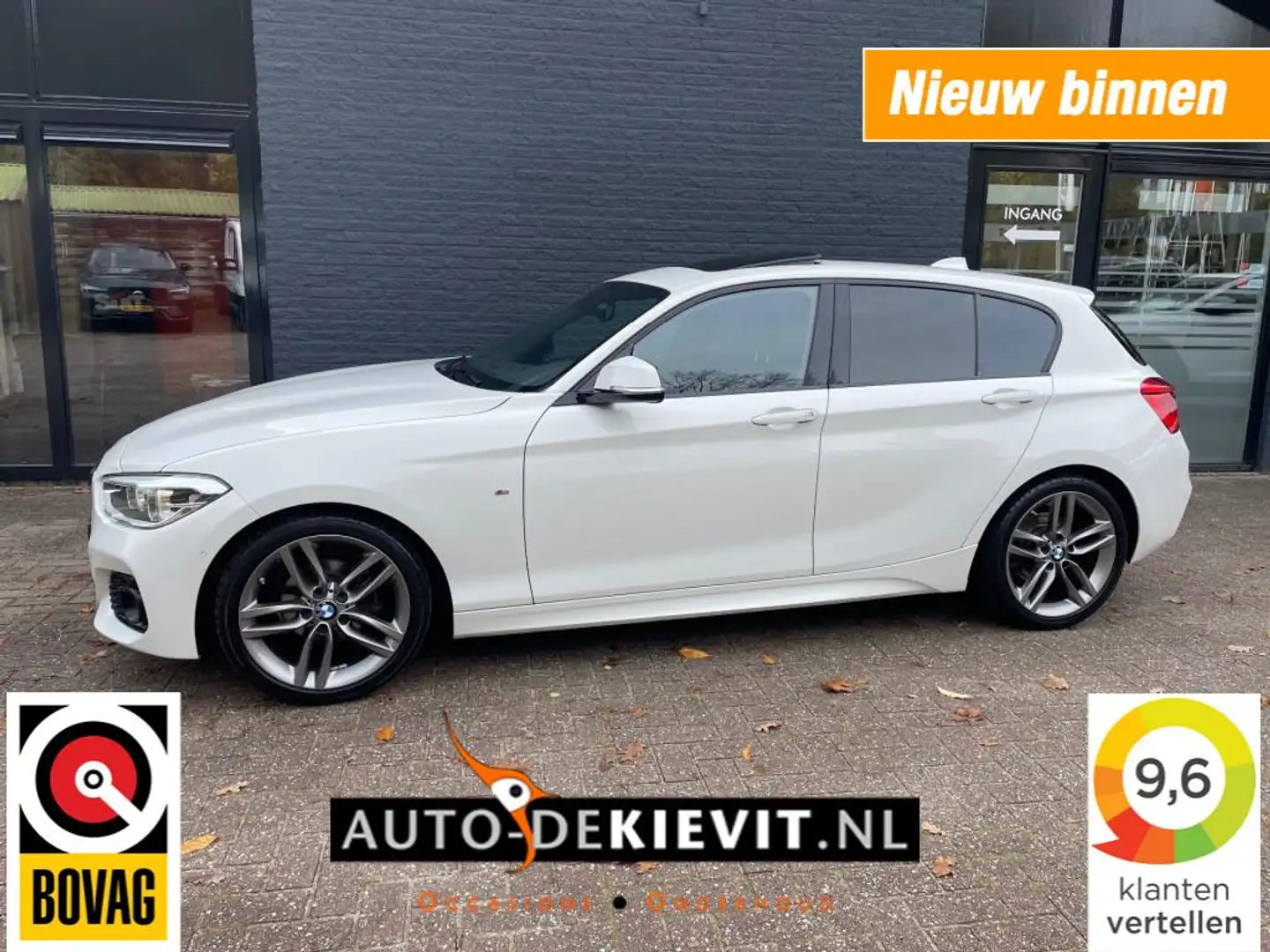 BMW 118 118I *m sport/open dak/leer** Wit - 1