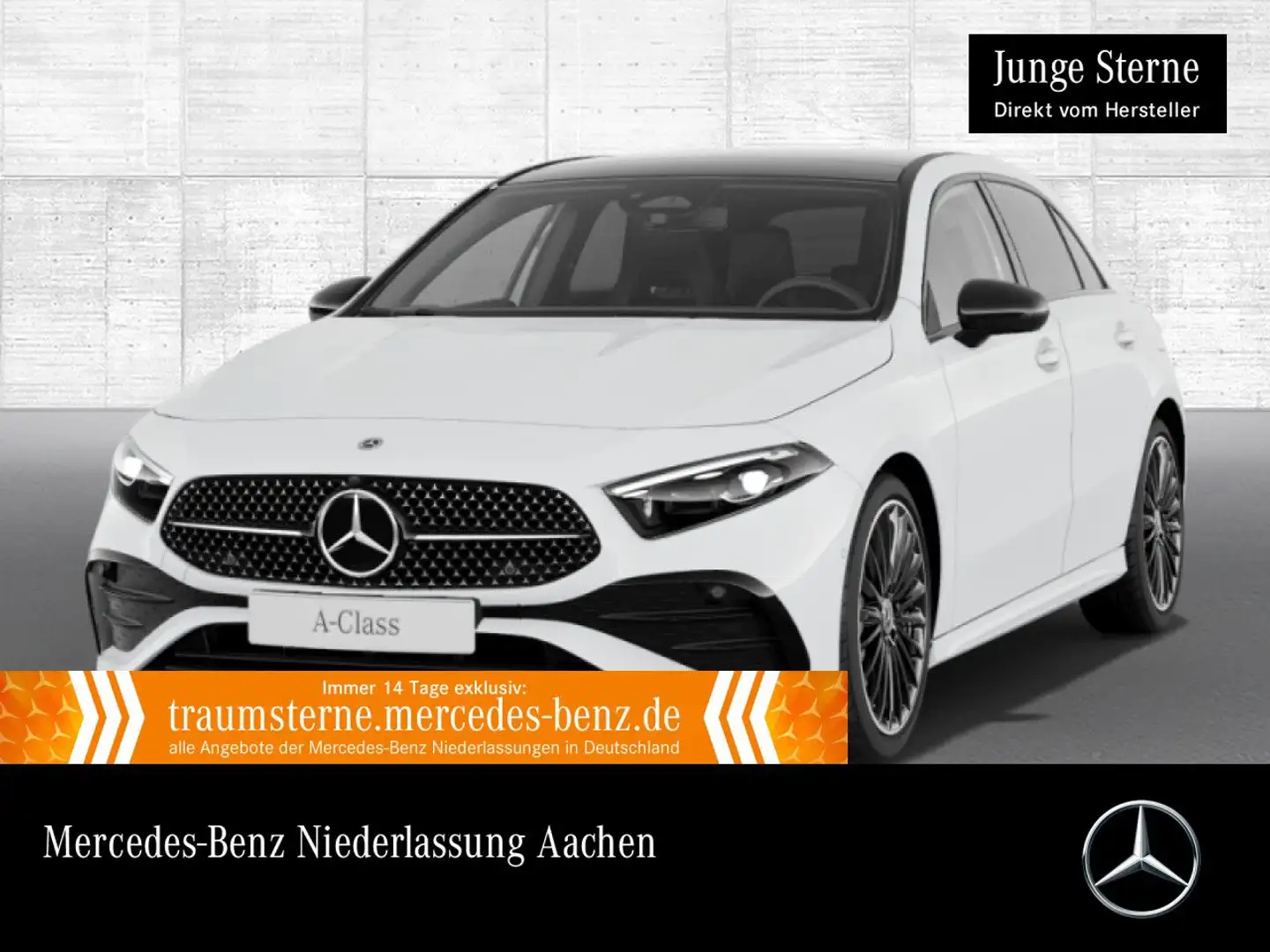 Mercedes-Benz A 220 d AMG+NIGHT+PANO+360°+MULTIBEAM+STHZG+TOTW Blanc - 1
