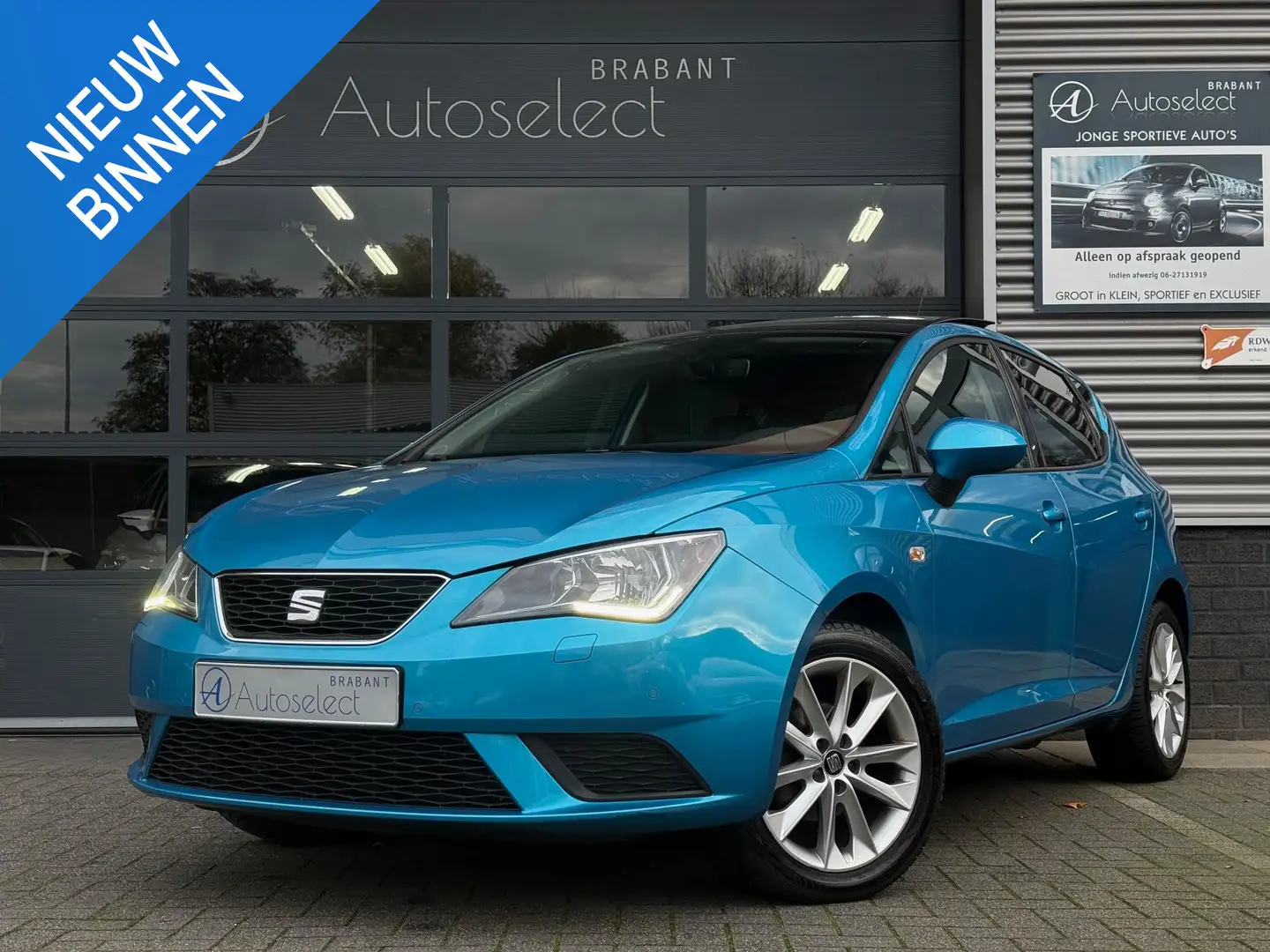 SEAT Ibiza 1.0 TSI Style Pano Alcantara CarPlay Bleu - 1