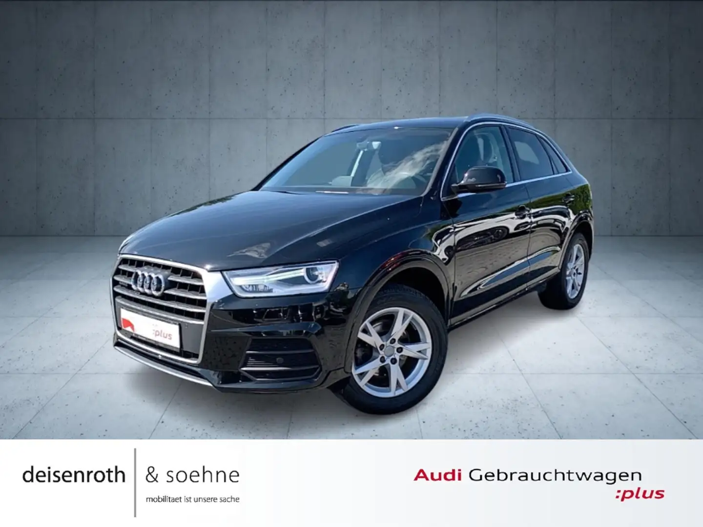 Audi Q3 sport quattro 2.0 TFSI S tr AHK/Nav/Klimaaut/EPH/S Schwarz - 1