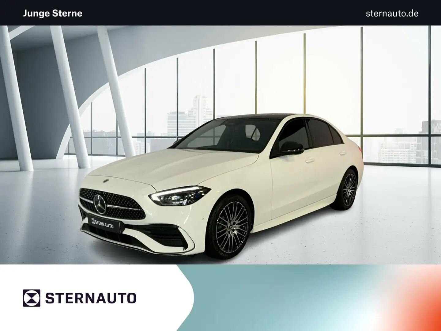 Mercedes-Benz C 180 C 180 AMG Pano Night WinterPak Totwinkel RüKam Weiß - 1