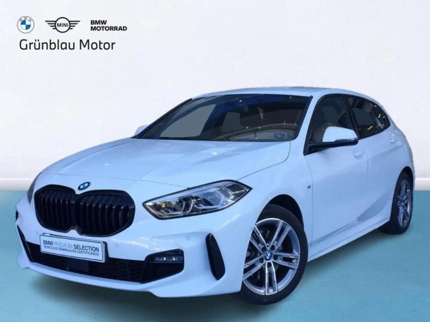 BMW 118 118dA Business Blanc - 1