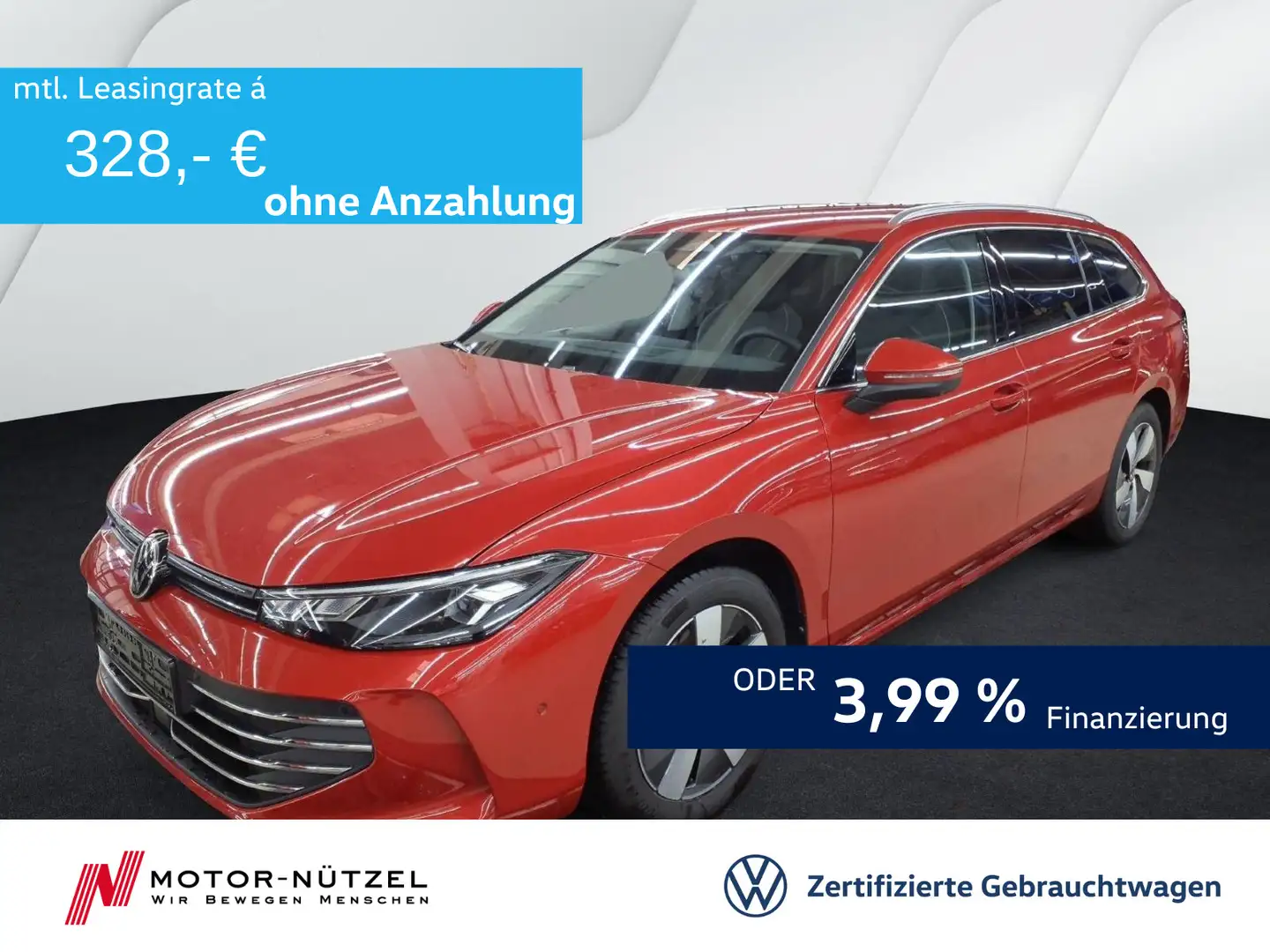 Volkswagen Passat Variant 1.5 eTSI DSG BUSINESS LED+NAV+AHK Rot - 1