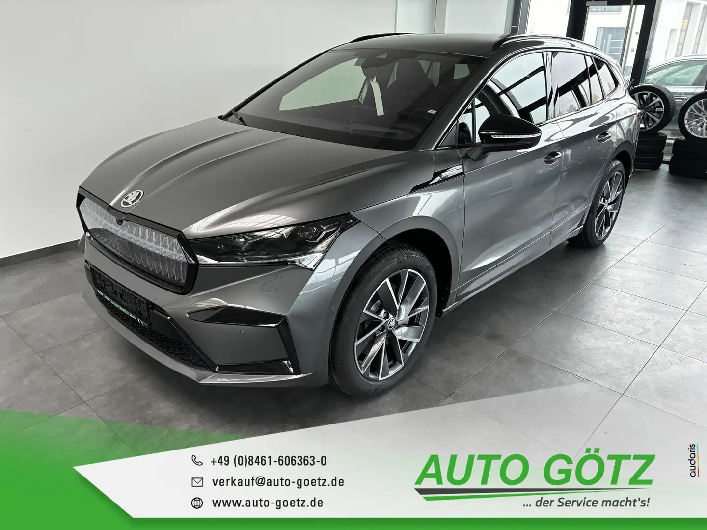 Skoda Enyaq 85 Sportline Maxx Wärmepumpe/AHK-Vorb/Navi/Standkl Gri - 1
