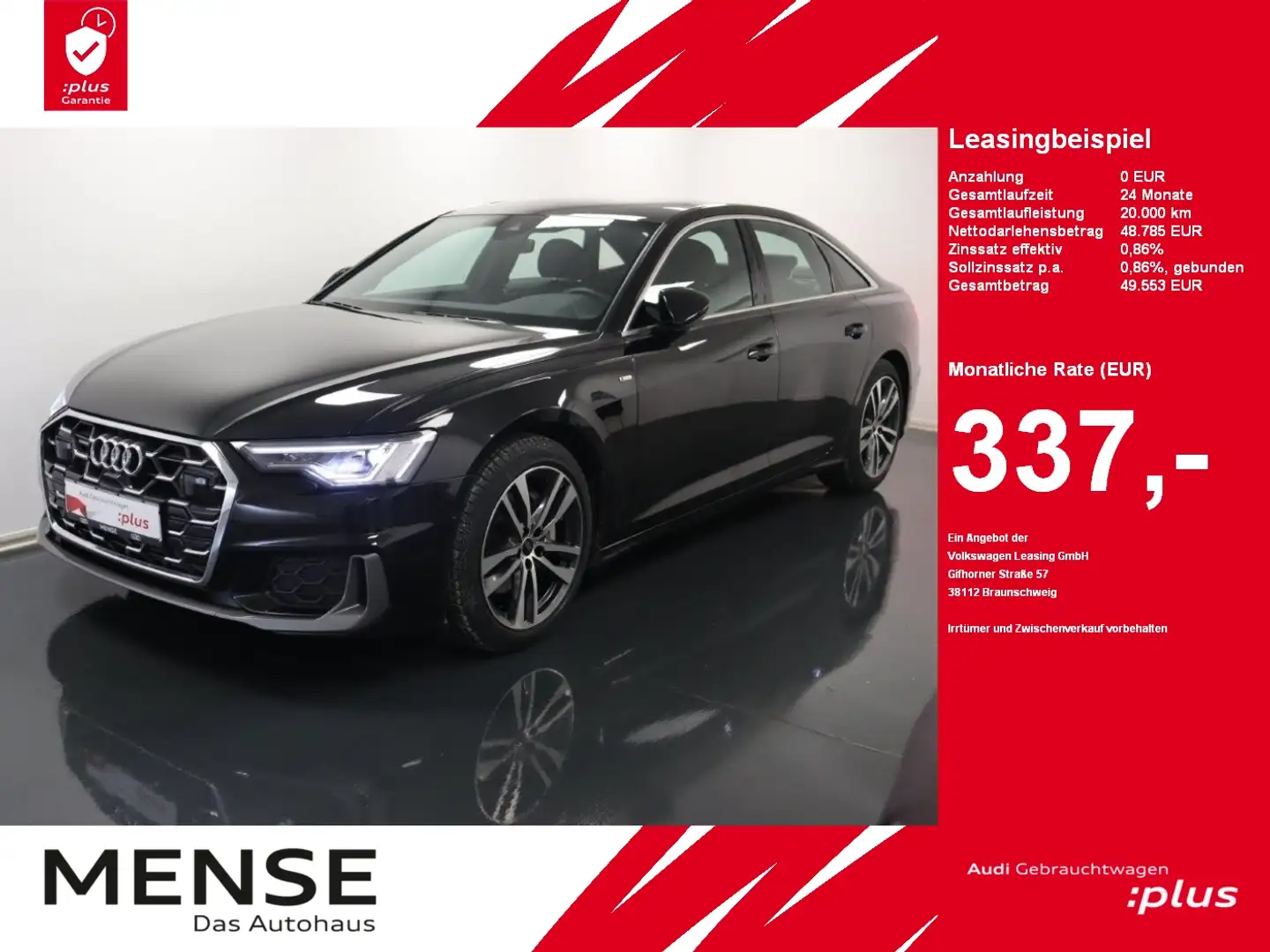 Audi A6 45 TFSI quattro S tronic S Line |Matrix|ACC Noir - 1