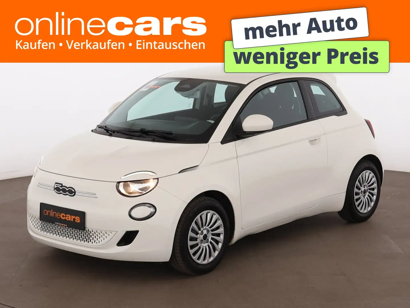 Fiat 500e 24kWh Aut DIGITAL-TACHO TEMPOMAT KLIMA Weiß - 1