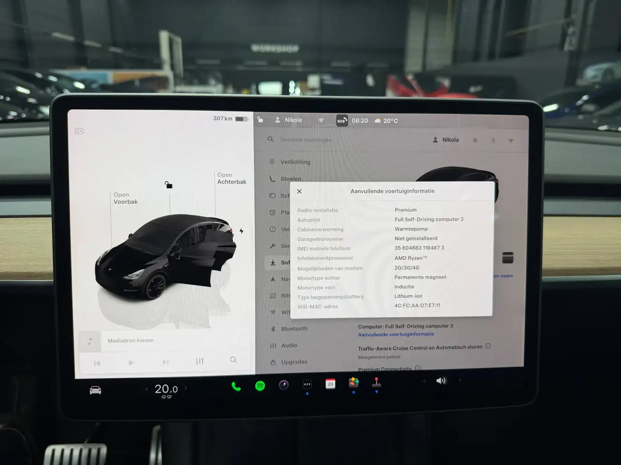 Tesla Model Y PERFORMANCE AWD AUTOPILOT 21" WHEELS, миниатюра 17