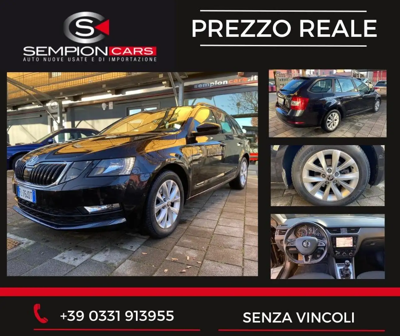 Skoda Octavia Wagon 1.6 tdi Executive 115cv PREZZO REALE Zwart - 1