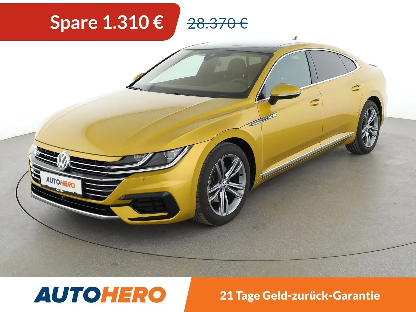 Volkswagen Arteon 2.0 TSI R-Line Aut.*LED*ACC*360*PDC*ALU* Gelb - 1