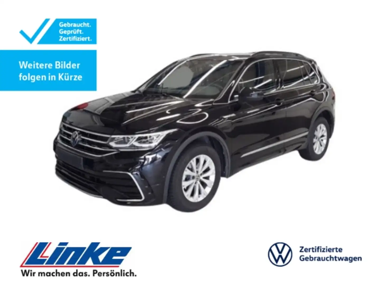 Volkswagen Tiguan 2.0TDI DSG R-Line Standhzg/AHK/HUD/Kamera/ACC/Navi Schwarz - 1