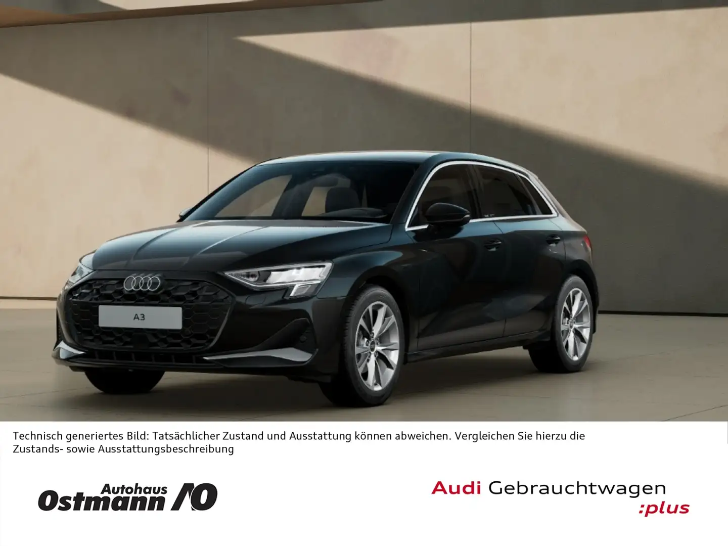 Audi A3 35 TDI Sportback LED el.Heck PDC SHZ ACC Schwarz - 1