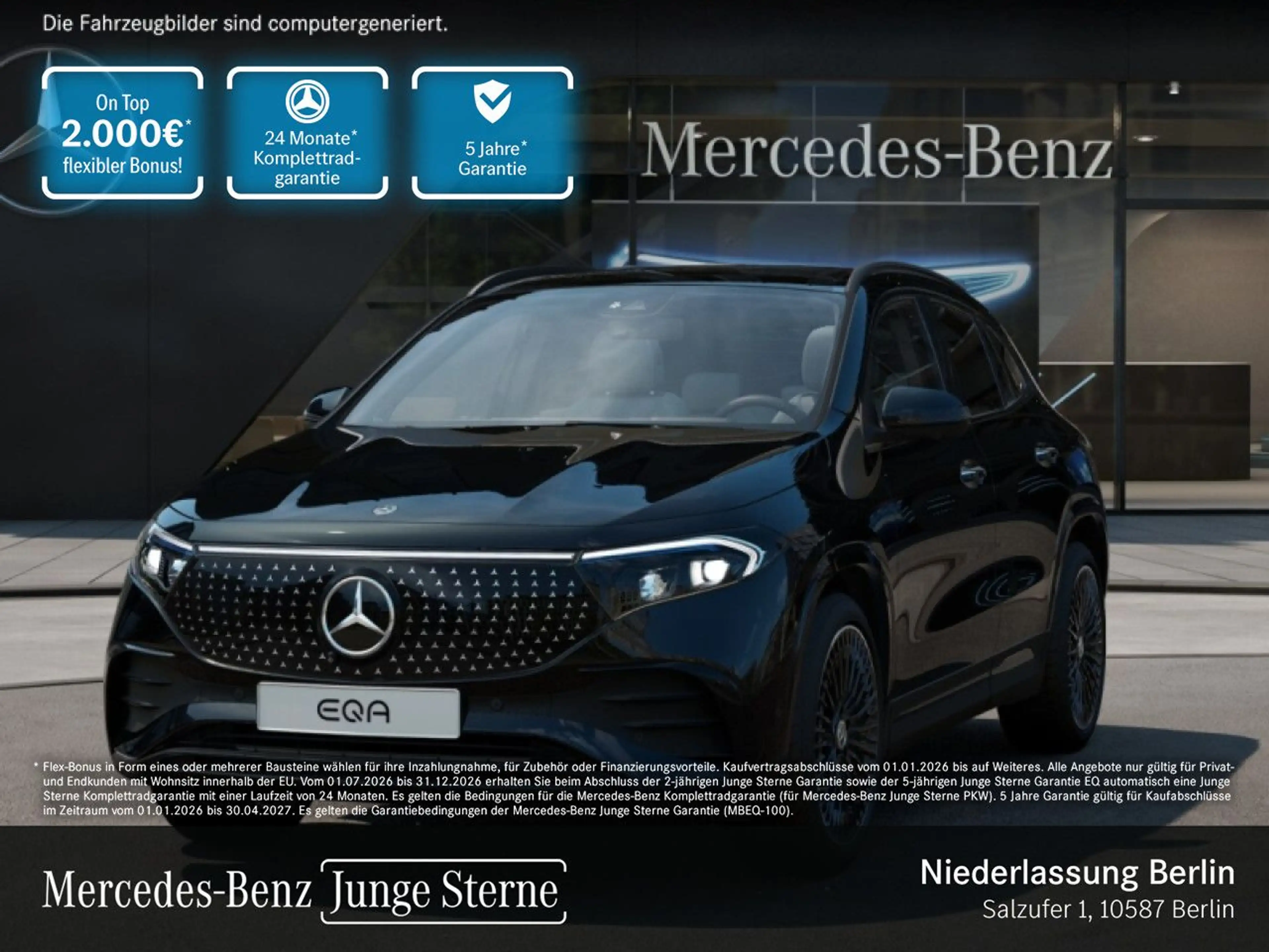 Mercedes-Benz EQA 250 AMG+NIGHT+PREMIUM+PANO+360+MEMORY+HUD+SPUR