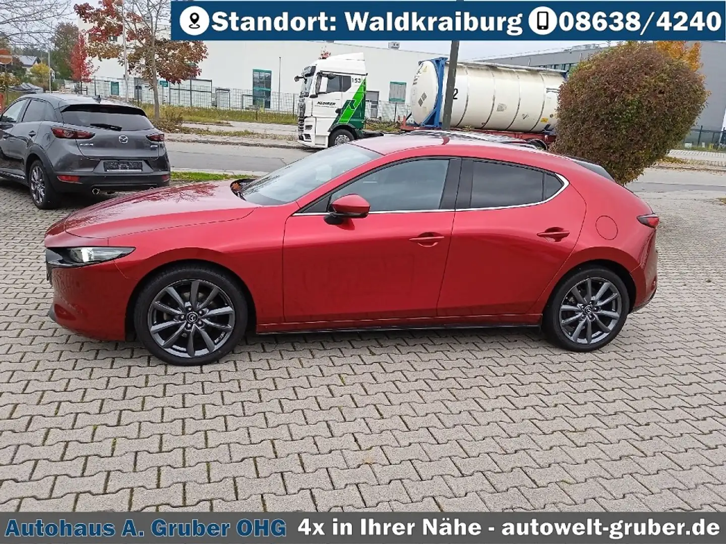 Mazda 3 186PS Premium 360°Cam+LED+18"+Garantie2028+8fach Rouge - 2