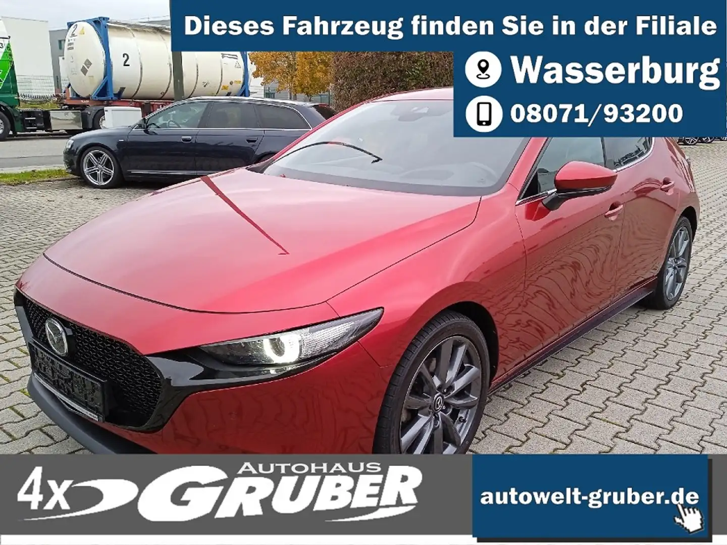 Mazda 3 Premium+Design-P 360°Cam+LED+Garantie2028+8fach Rot - 1