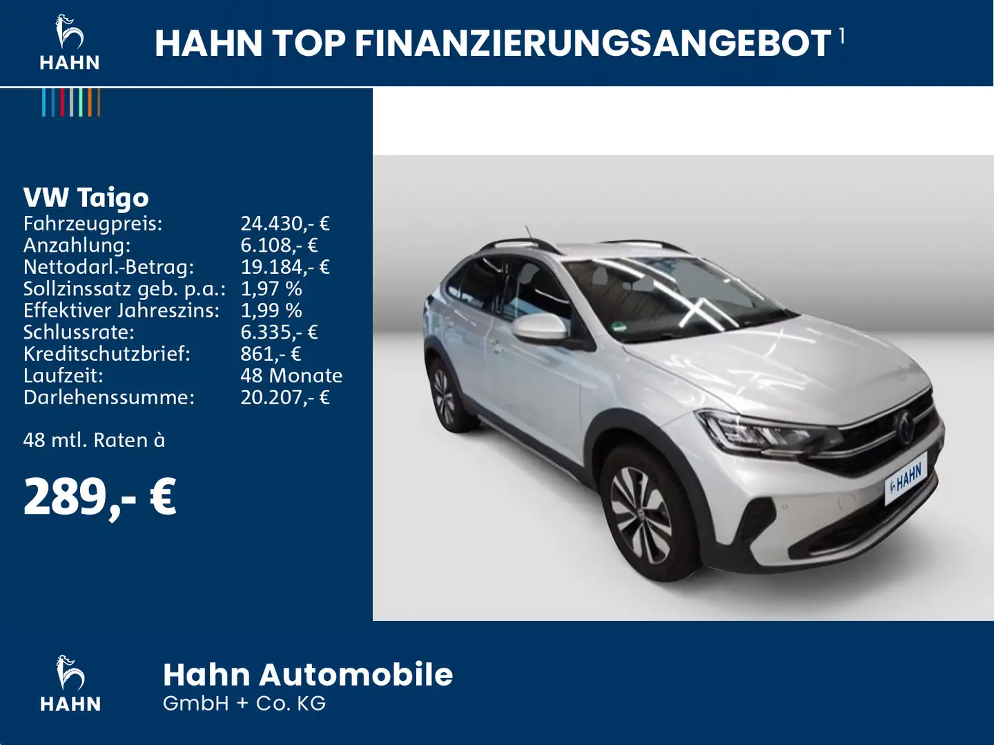 Volkswagen Taigo 1.0TSI DSG Move LED Navi ACC Sitzh CAM APP Silber - 2