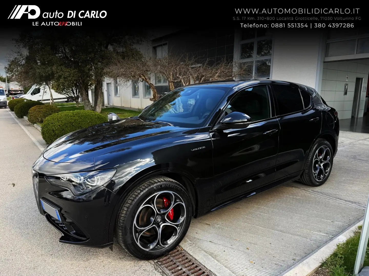 Alfa Romeo Stelvio VELOCE 2.2 Turbodiesel 210 CV AT8 Q4 Nero - 1