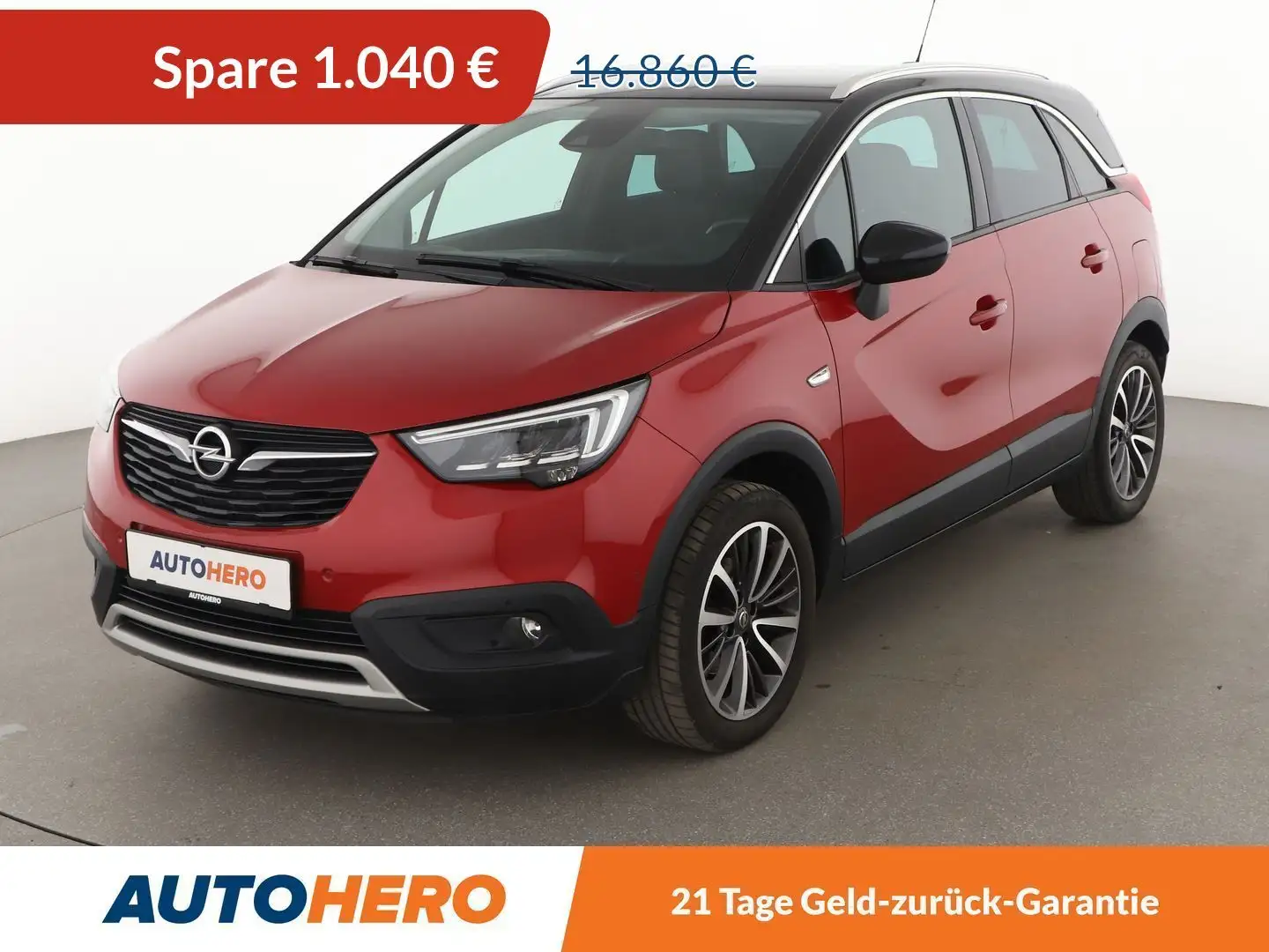 Opel Crossland X 1.2 Turbo Ultimate Aut*NAVI*LED*TEMPO*CAM*PDC*SHZ* Rot - 1