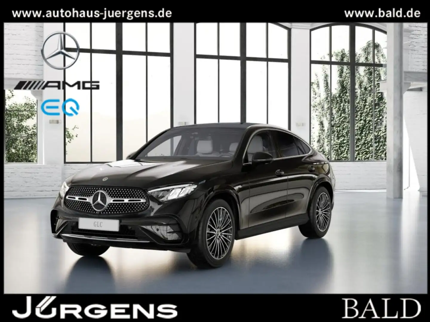 Mercedes-Benz GLC 200 4M Coupé AMG-Sport/360/Pano/Distr/Memo Noir - 1