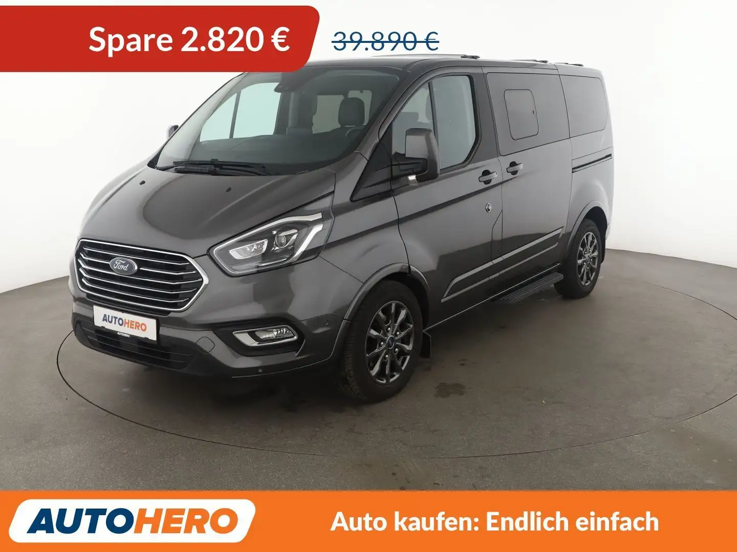 Ford Tourneo Custom 2.0 TDCi 320 L1 Tourneo Titanium X Aut.*NAVI*CAM* Grau - 1