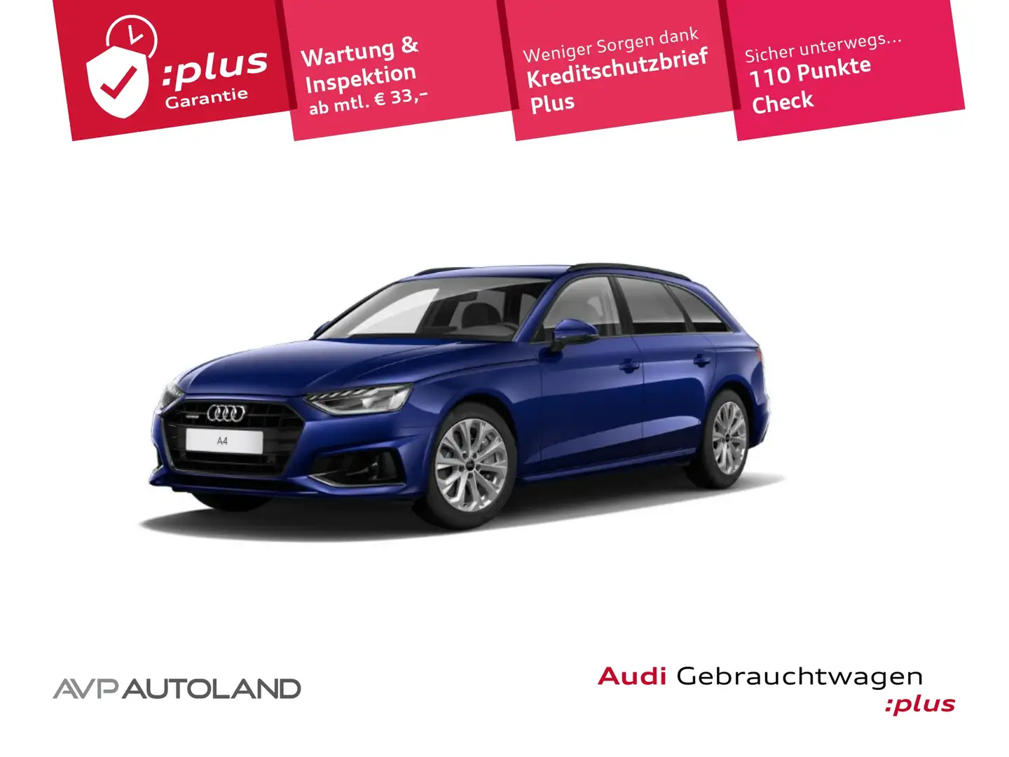 Audi A4 Avant 45 TFSI quattro S tronic advanced Blau - 1