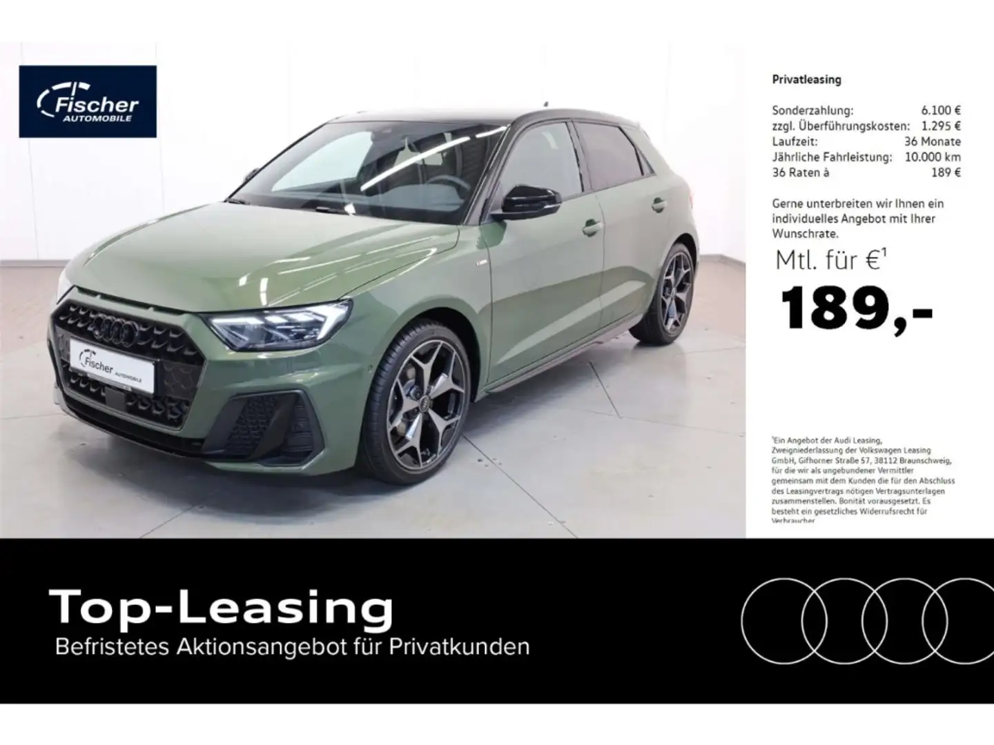 Audi A1 Sportback 30 TFSI S line plus Green - 1