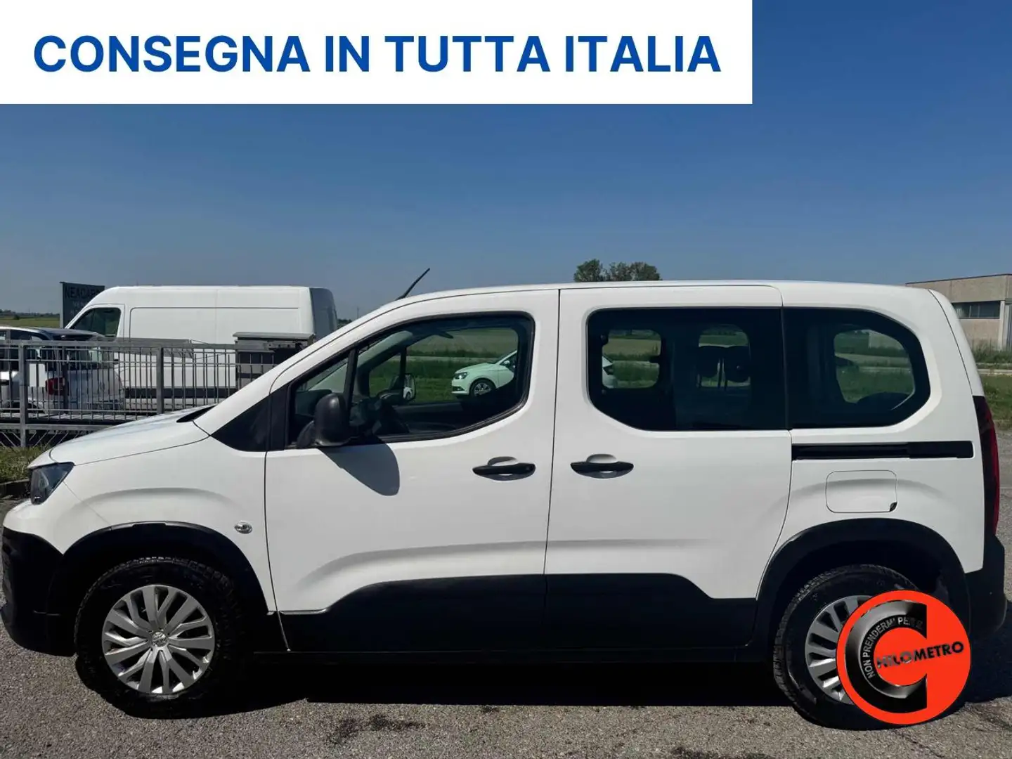 Peugeot Rifter BHDi 100 CV ACTIVE -FRENATA ASSISTITA-CRUISE-E6D- Bianco - 2