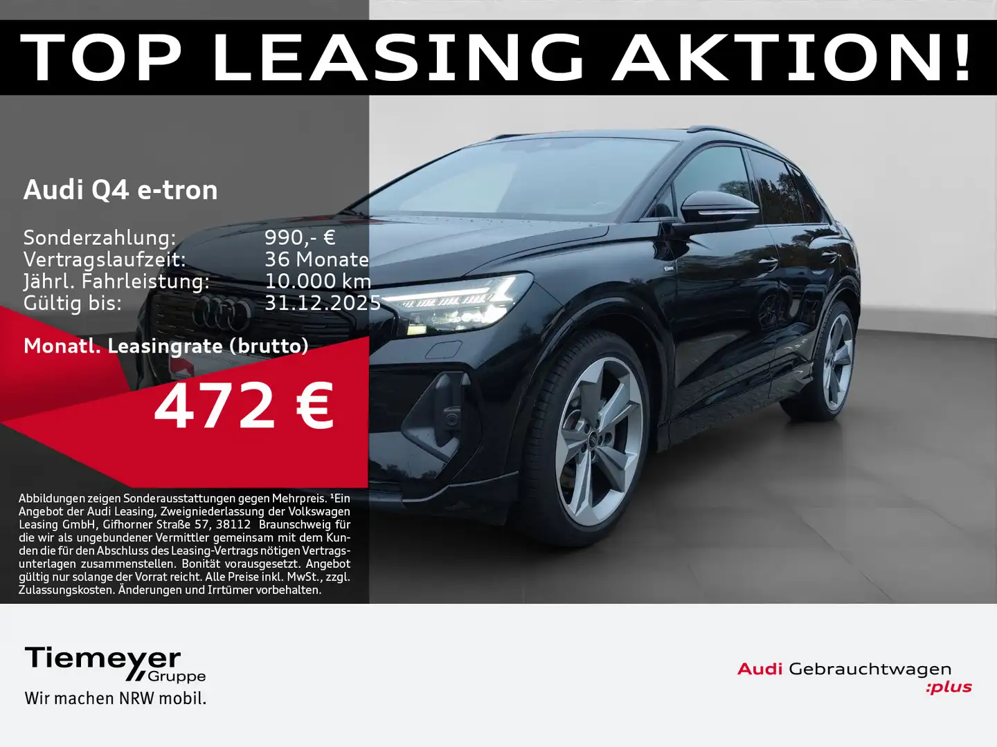Audi Q4 e-tron 45 S LINE EDITION MATRIX NAVI KAMERA L Noir - 1