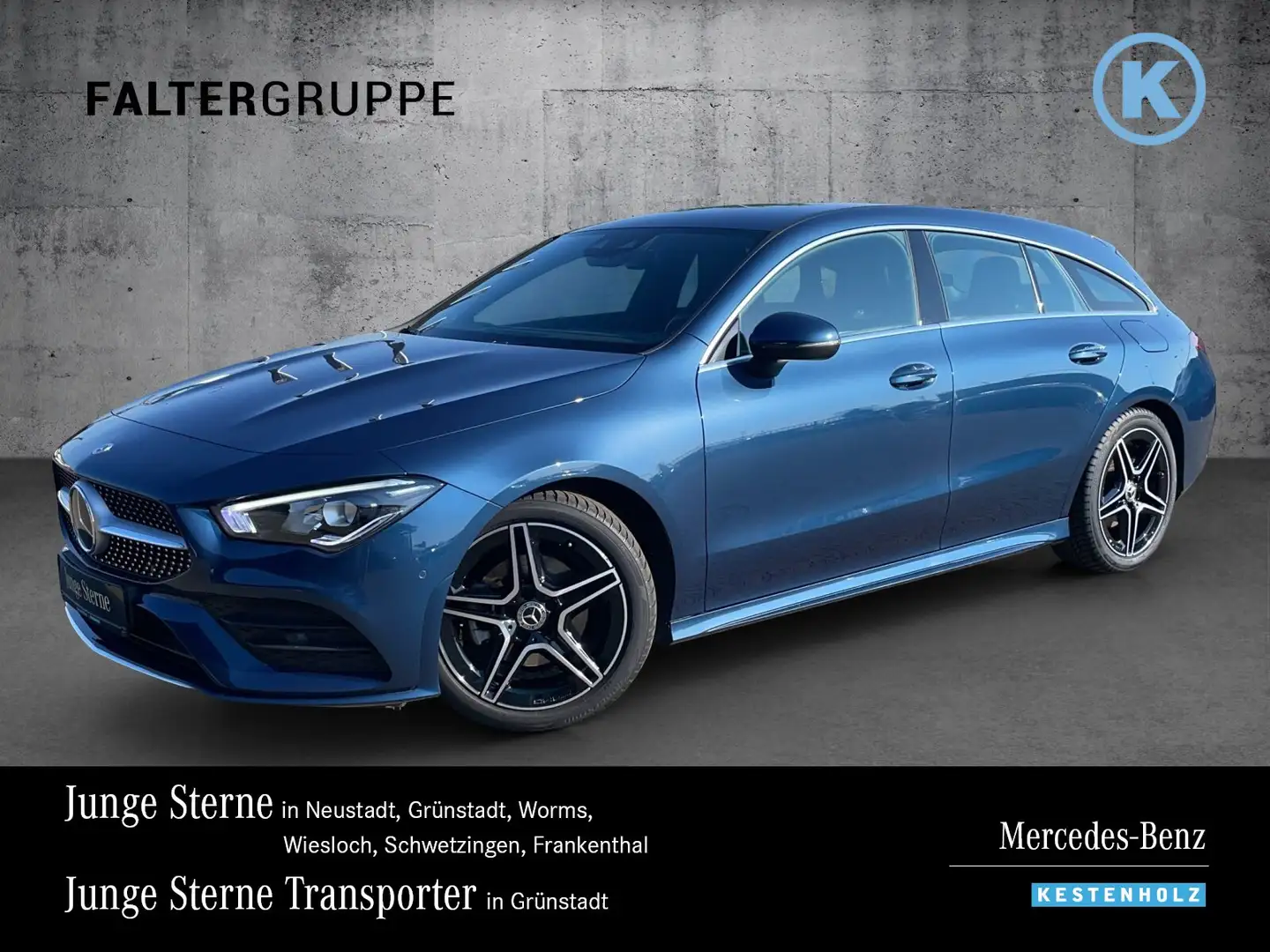 Mercedes-Benz CLA 200 CLA 200d SB AMG+AHK+DISTRO+KAMERA+AMBI+EASYP+LED Bleu - 1