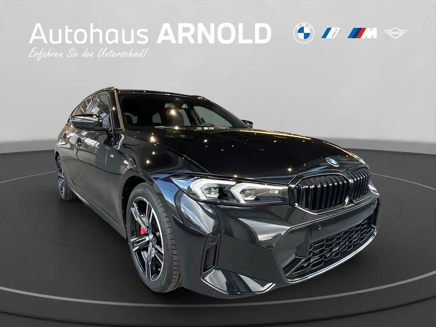 BMW 320 d Touring M Sportpaket Tempomat AHK RFK Fekete - 2