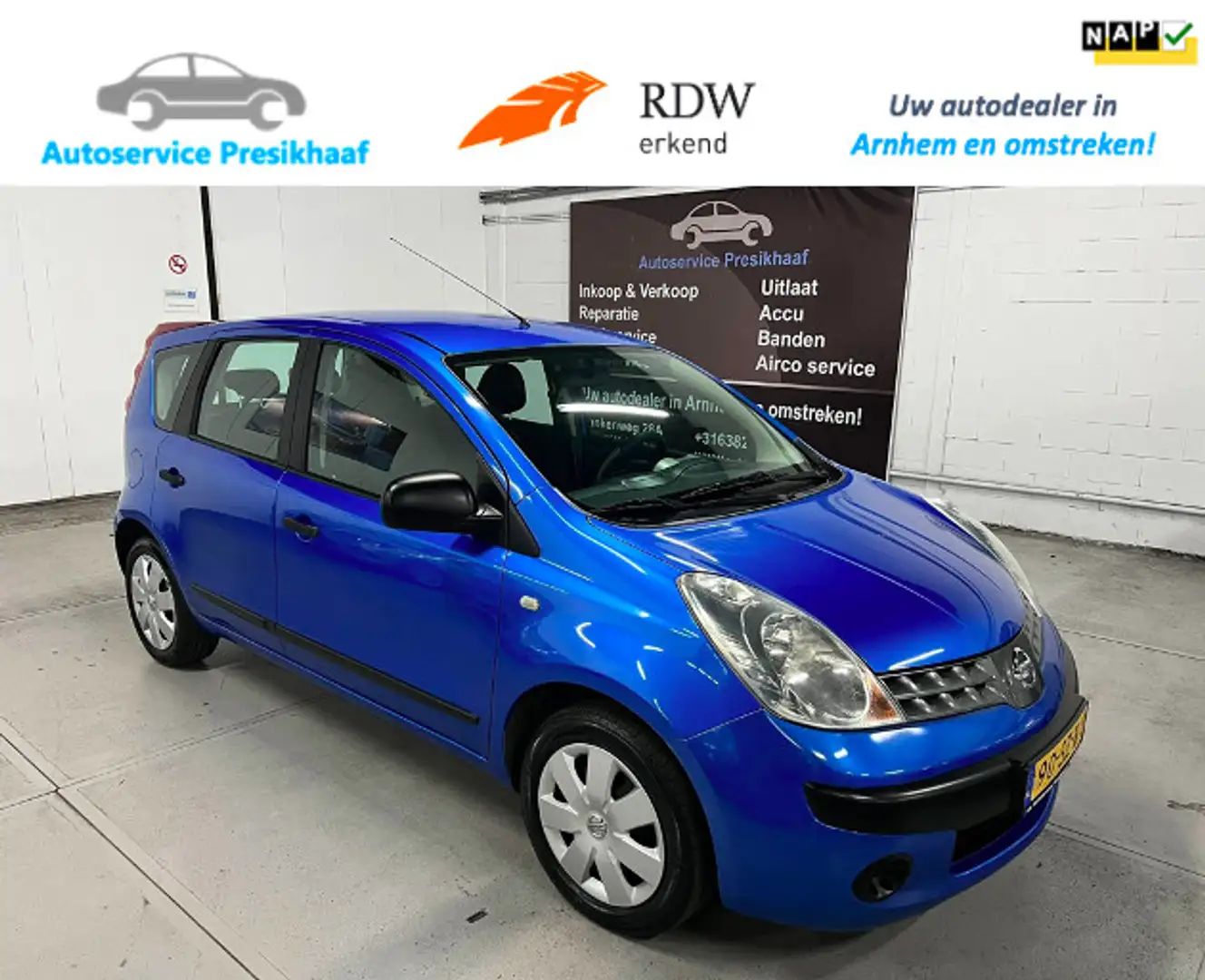 Nissan Note 1.4 Visia AIRCO / NAP / TREKHAAK Bleu - 1