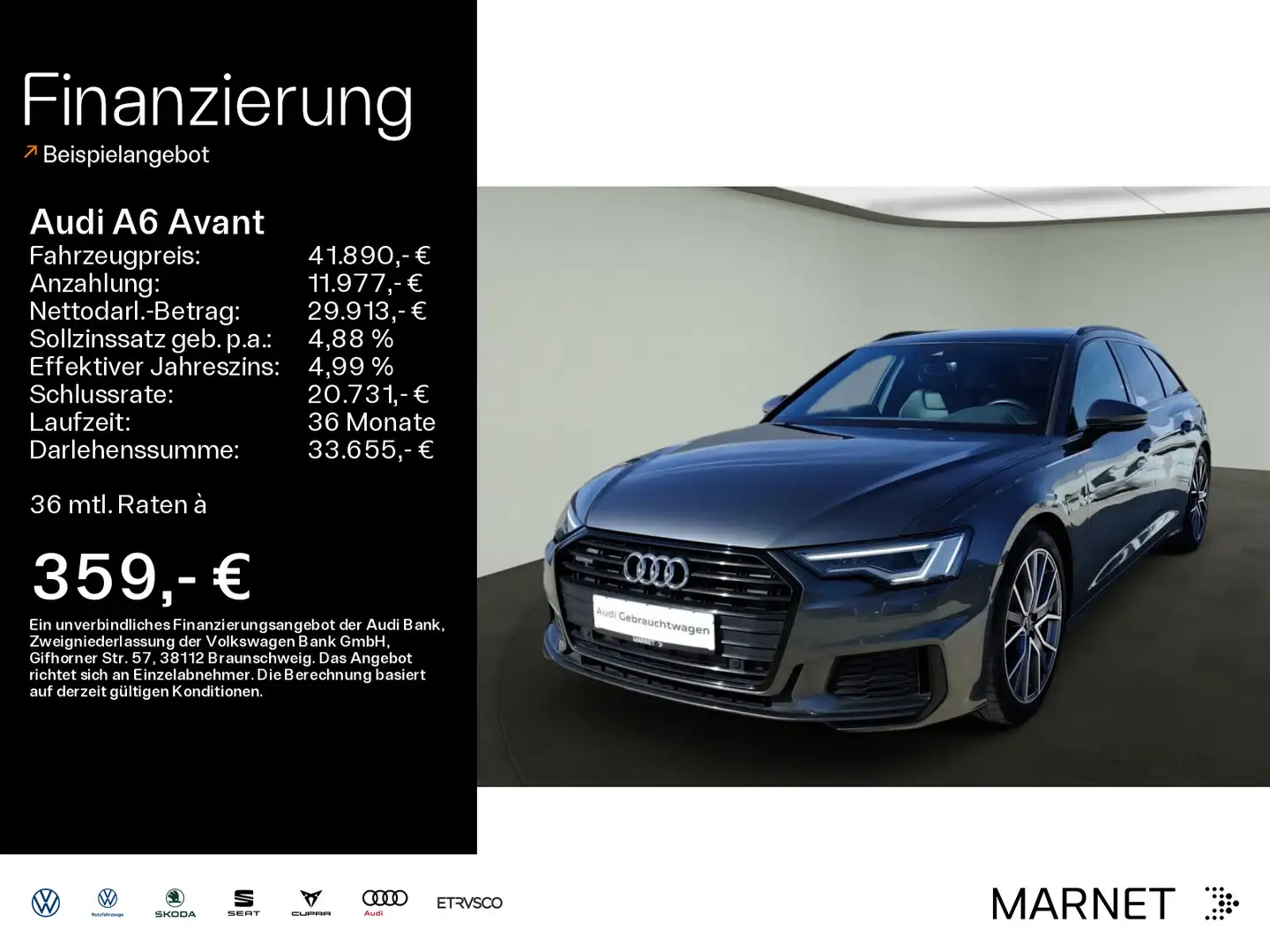 Audi A6 Sport 50 TFSI e S line*Navi*Matrix*Alu* Grau - 1