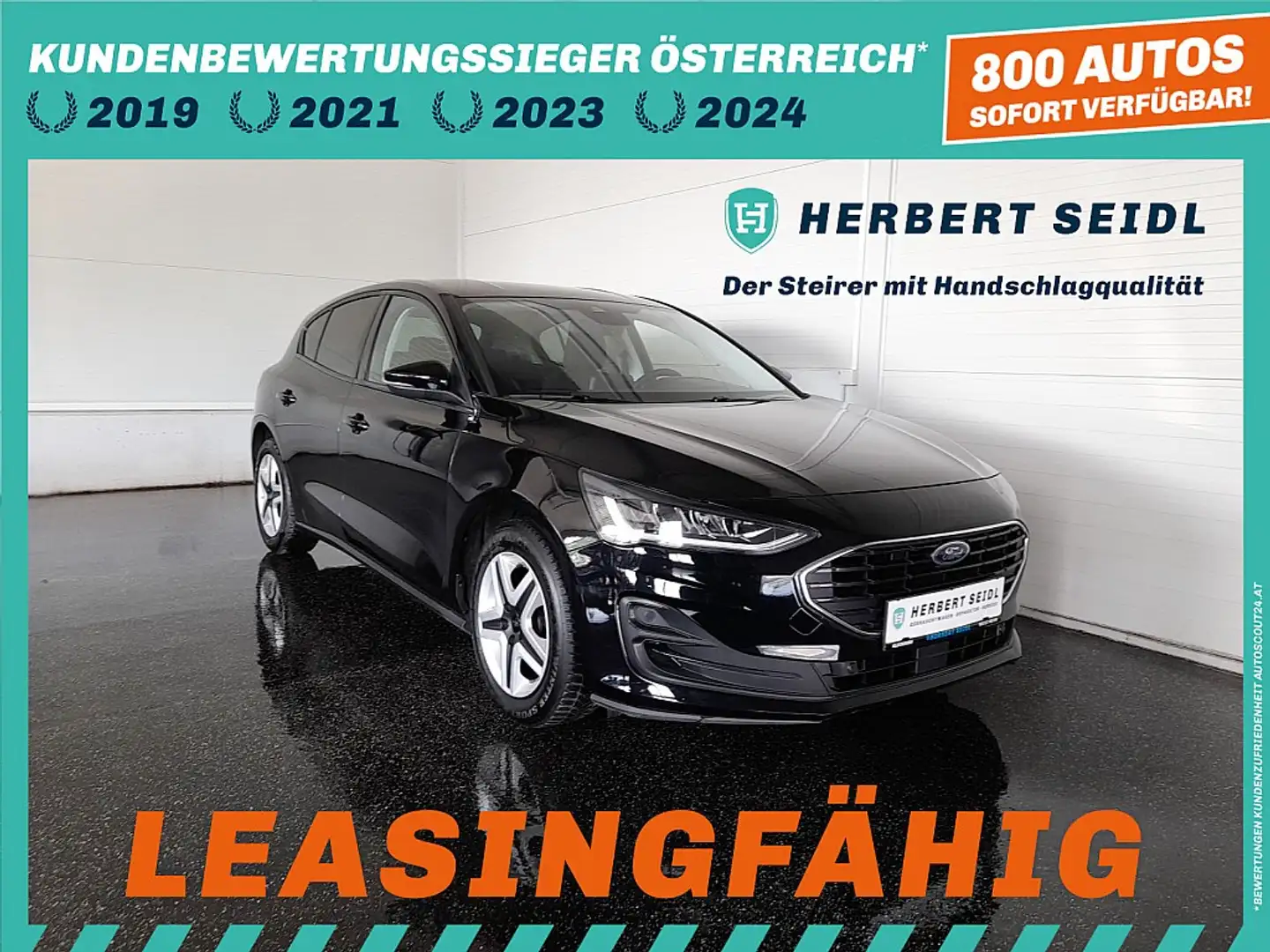 Ford Focus C&C 1,5 EcoBlue * LED / NAVI / TEMPOMAT / SITZH... Schwarz - 1
