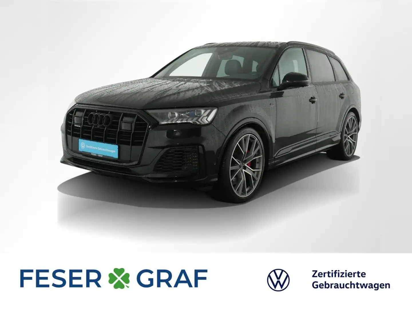 Audi Q7 60 3.0 TFSI e quattro S line Navi AHK LED Schwarz - 1