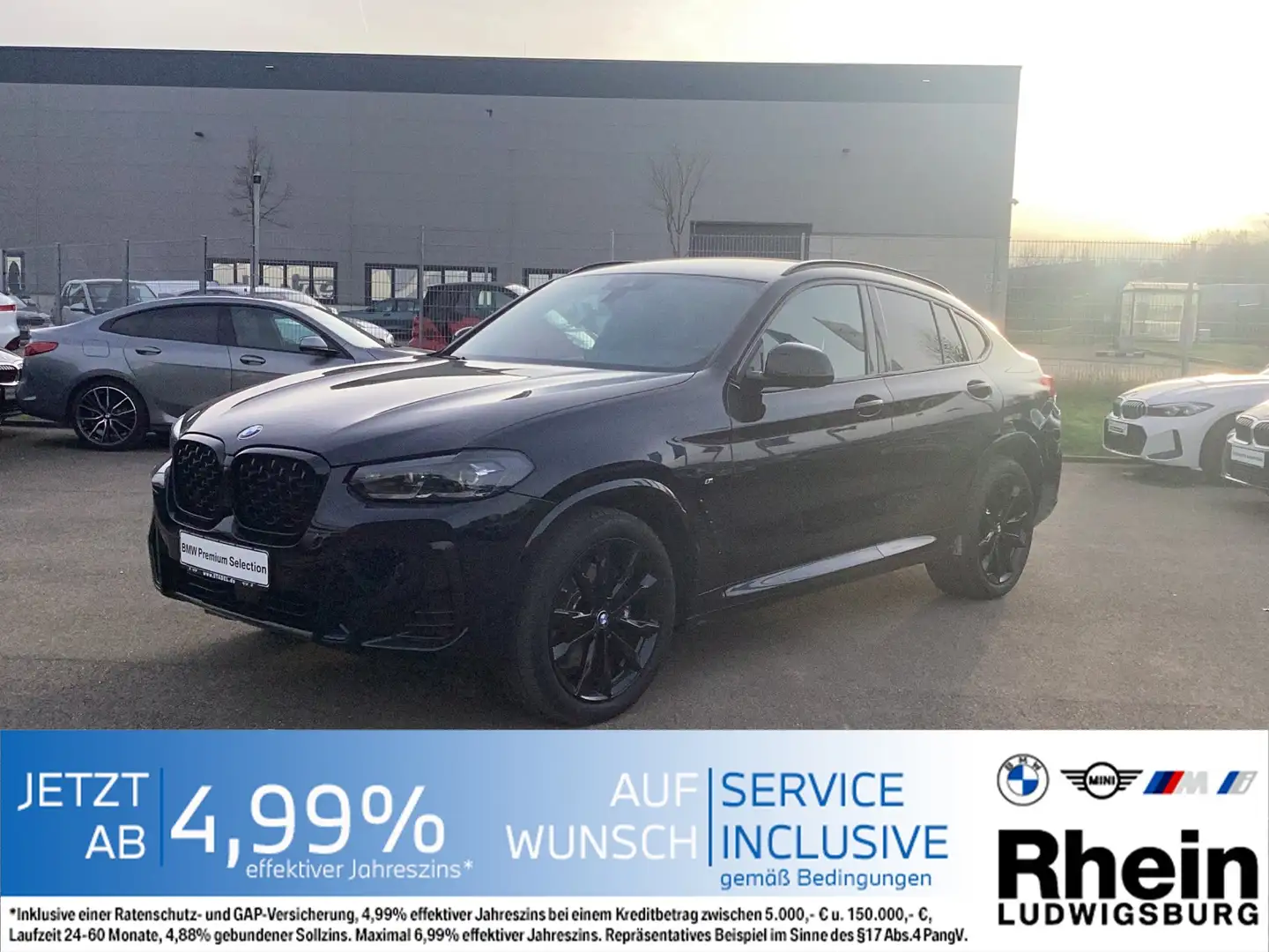 BMW X4 xDrive30d M Sport Navi.LED.Standhz.ACC.AHK.RK Schwarz - 1