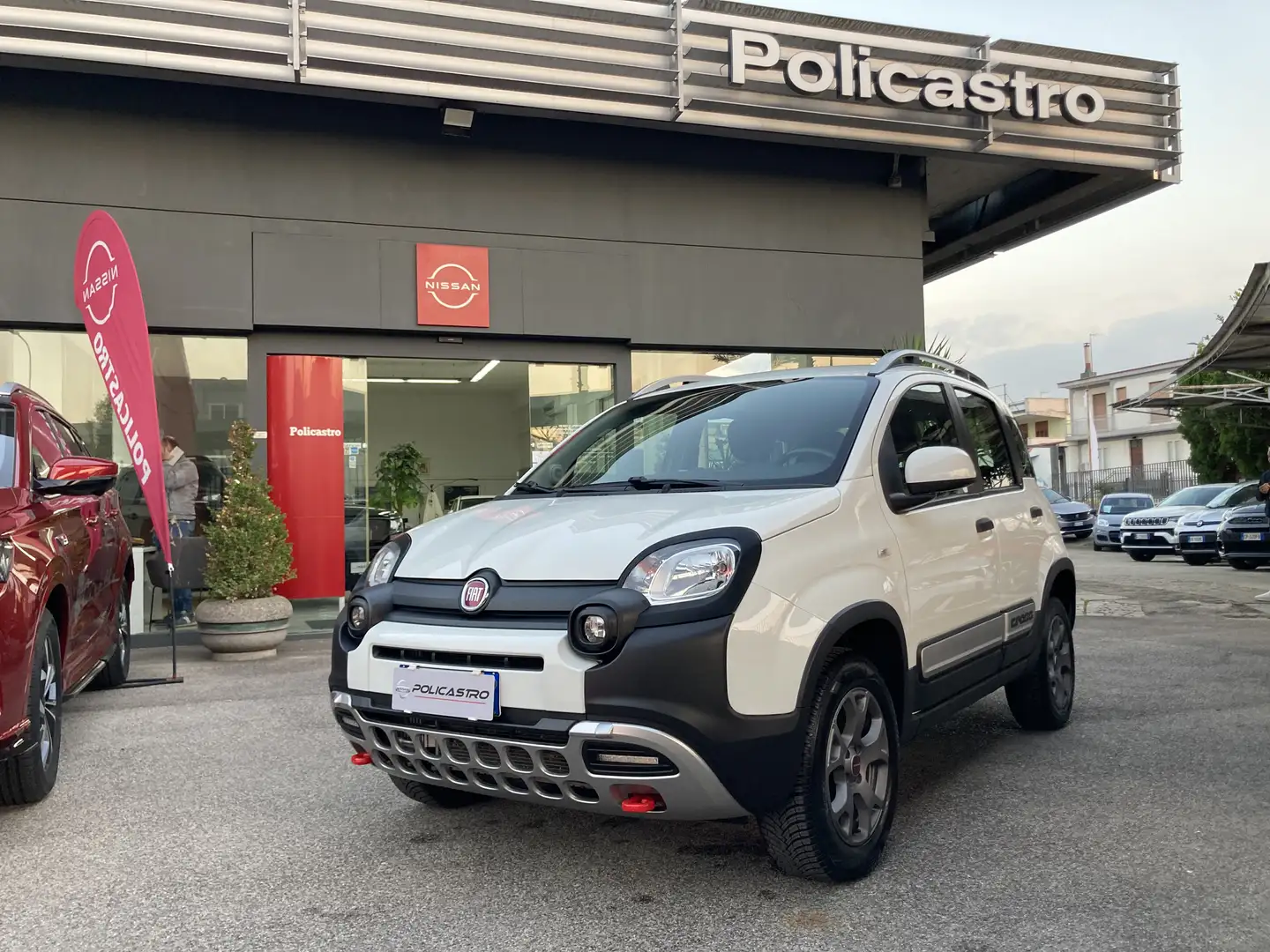 Fiat Panda 1.3 mjt 16v Cross 4x4 s PELLE CLIMA MULTIFUNZIONE Blanc - 1