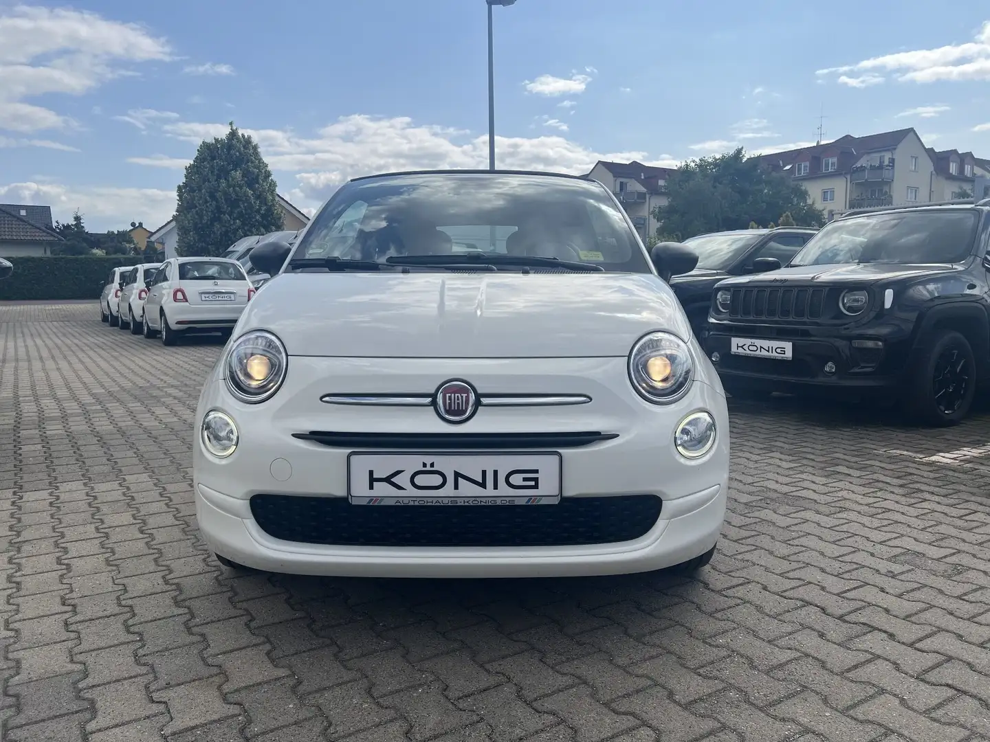 Fiat 500C 1.0 Cabrio Klima*Carplay* Weiß - 2