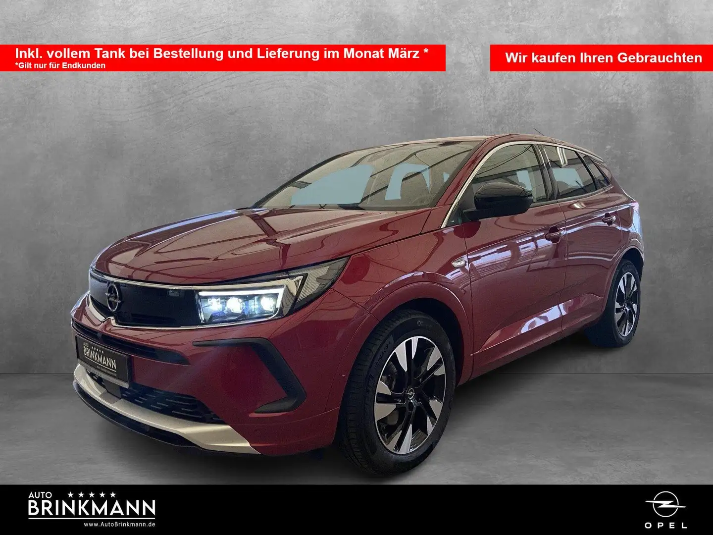 Opel Grandland Grandland 1.2 Turbo Business Elegance (EURO 6d) Rojo - 1