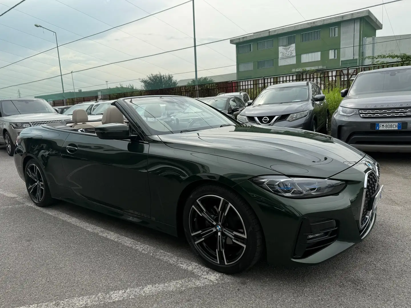 BMW 420 420d Cabrio mhev 48V Msport FARI LASER Grün - 2