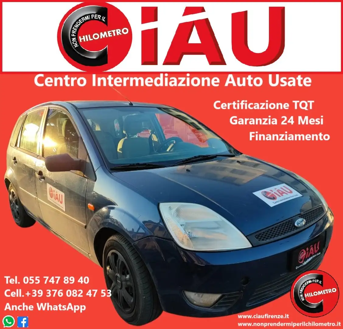 Ford Fiesta Fiesta 5p 1.2 16v Ghia Neopatentati Azul - 1