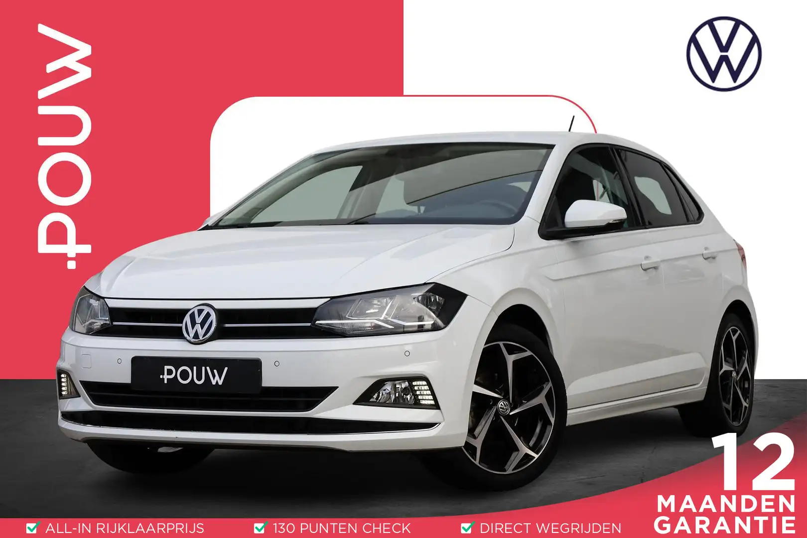 Volkswagen Polo 1.0 TSI 95pk Highline | Navigatie | Parkeersensore Blanc - 1