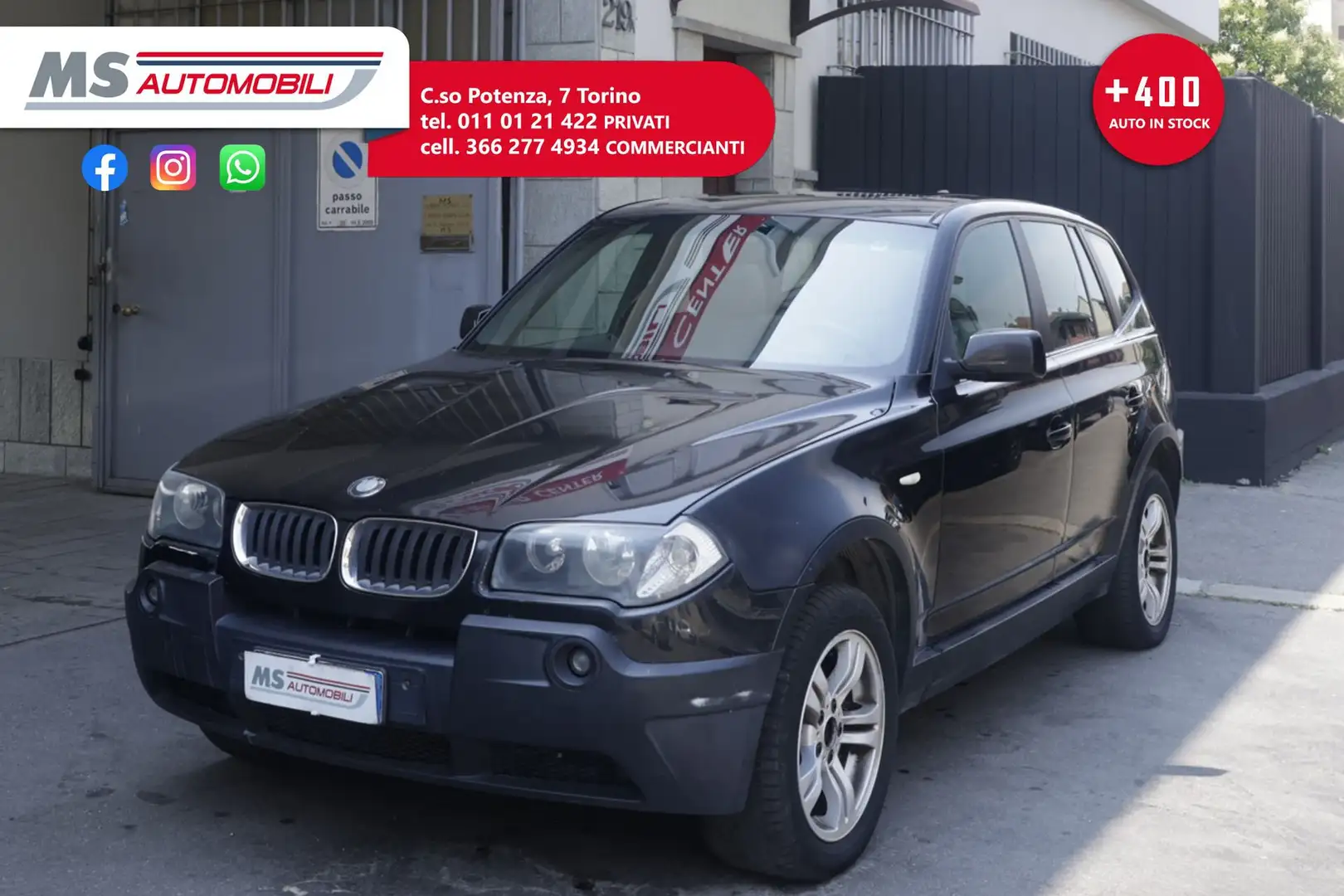 BMW X3 BMW X3 2.0d Tetto Panoramico Unicoproprietario Nero - 1