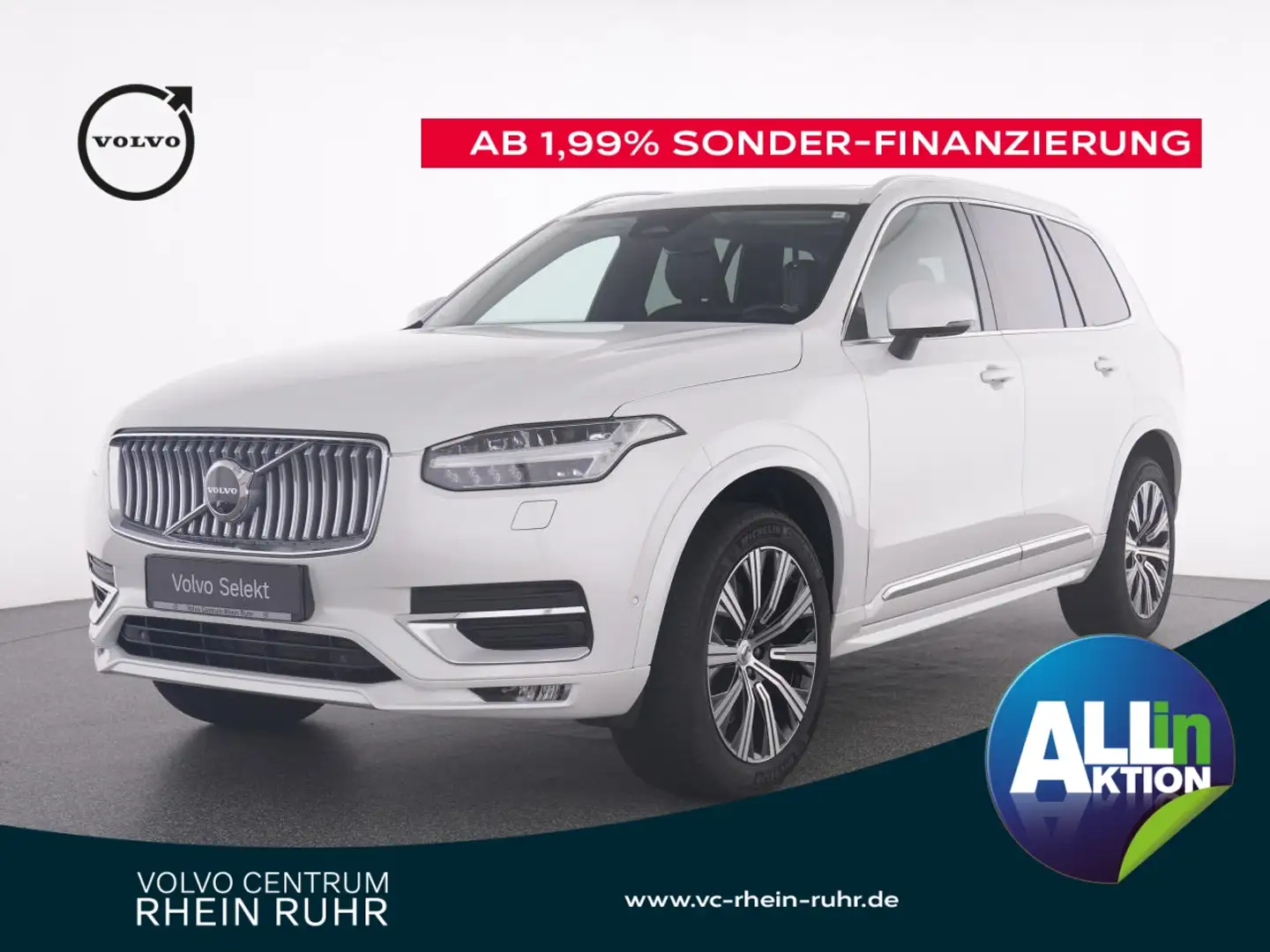 Volvo XC90 B5 AWD Ultimate Bright+WINTERPAK+360°+AHK+ Blanco - 1