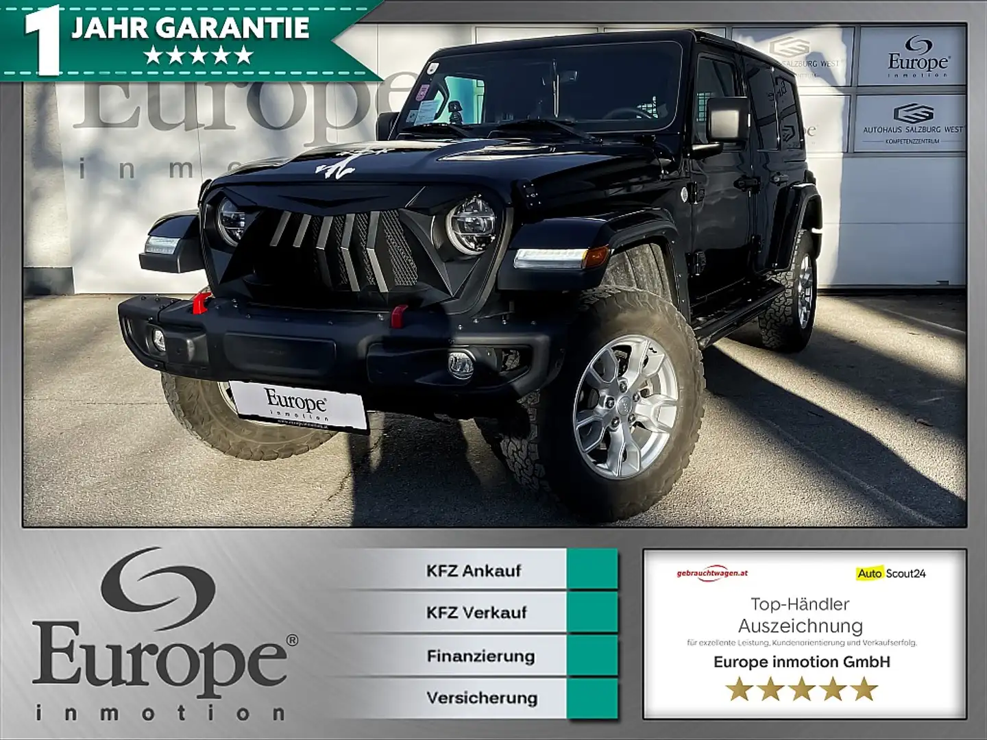 Jeep Wrangler Wrangler Unlimited Sahara Aut. Schwarz - 1