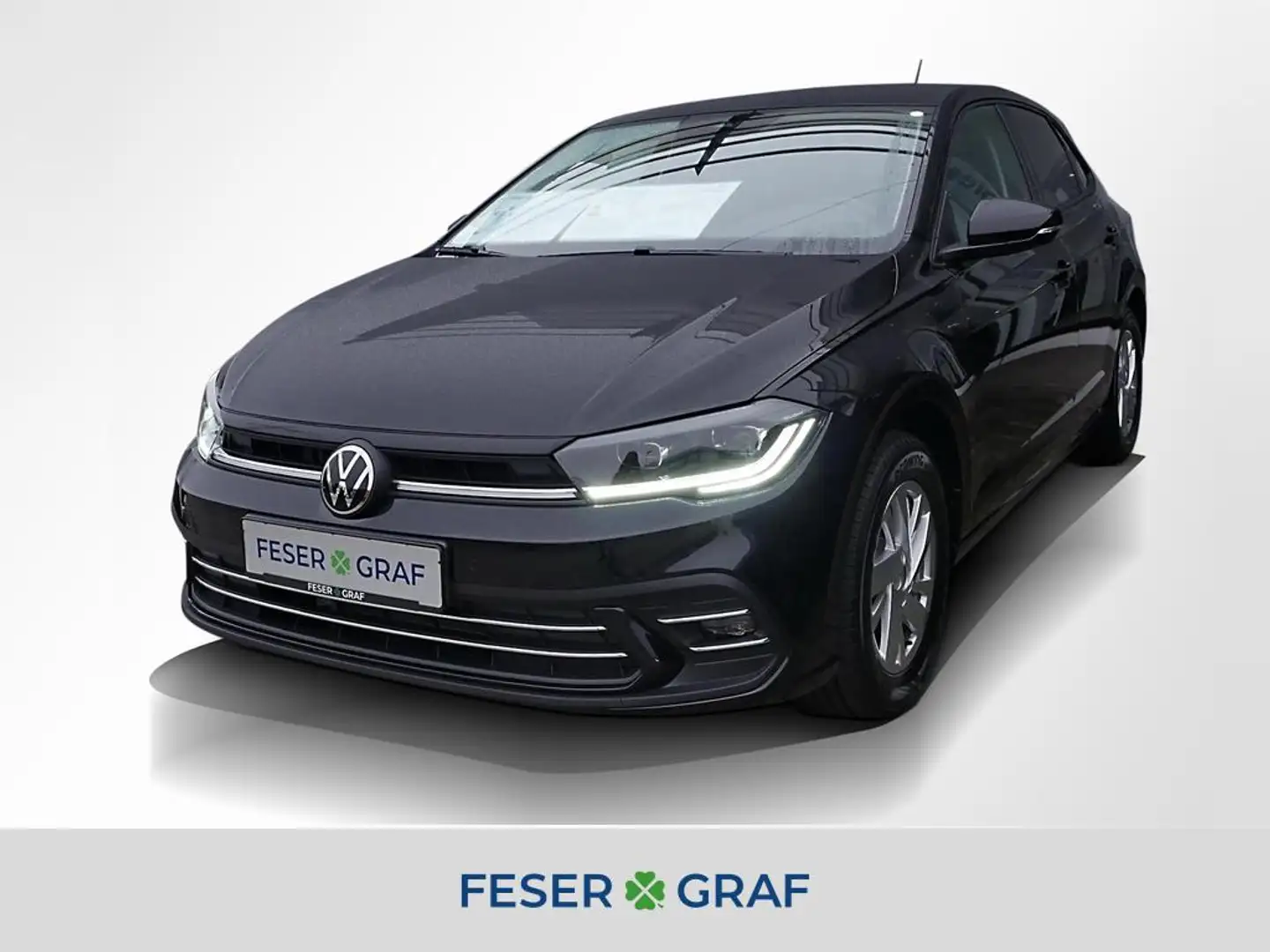 Volkswagen Polo 1.0 TSI Style ACC Matrix Navi PDC Sitzh. Noir - 1