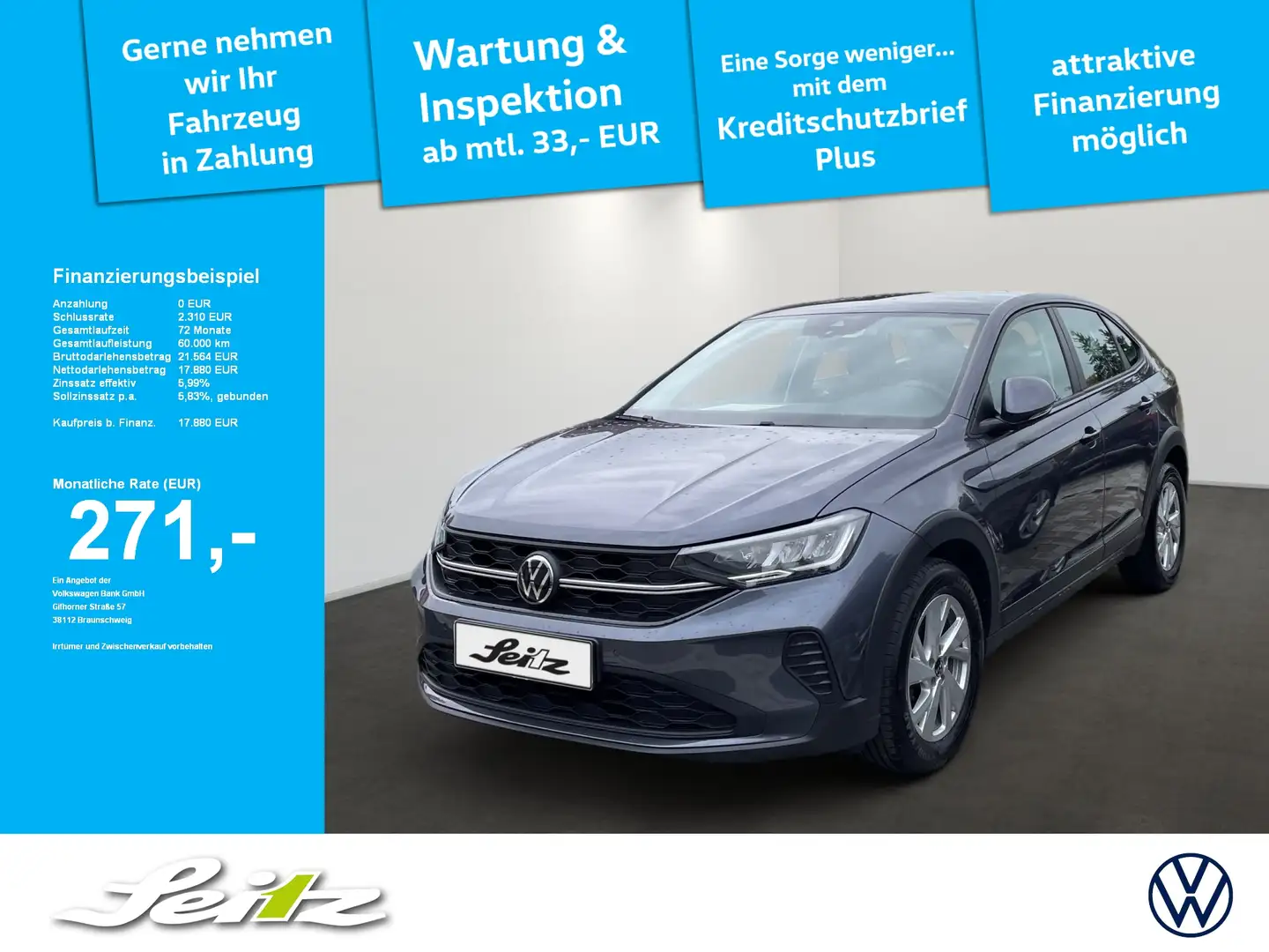 Volkswagen Taigo 1.0 TSI *LED*PDC*SITZH* Gris - 1