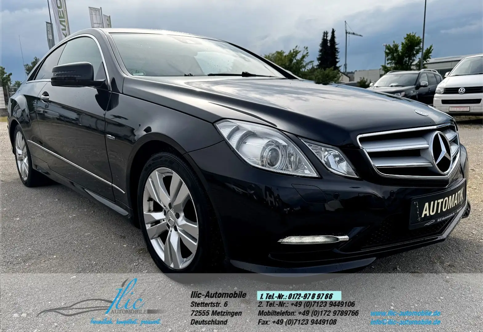 Mercedes-Benz E 350 E -Kl. Coupe E350 CDI/ILS/LEDER/NAVI/AMG Line Schwarz - 1